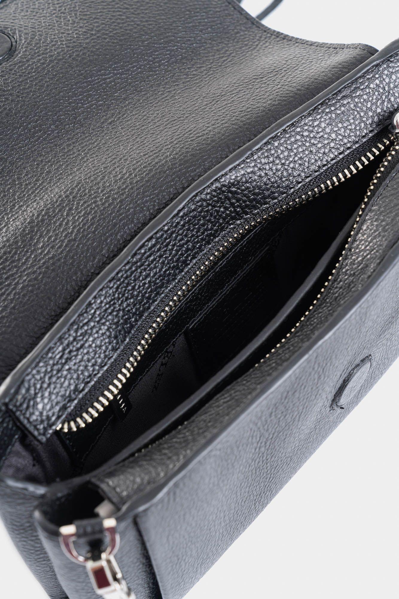 Manos libres Iris de cuero para mujer flecos negro-4