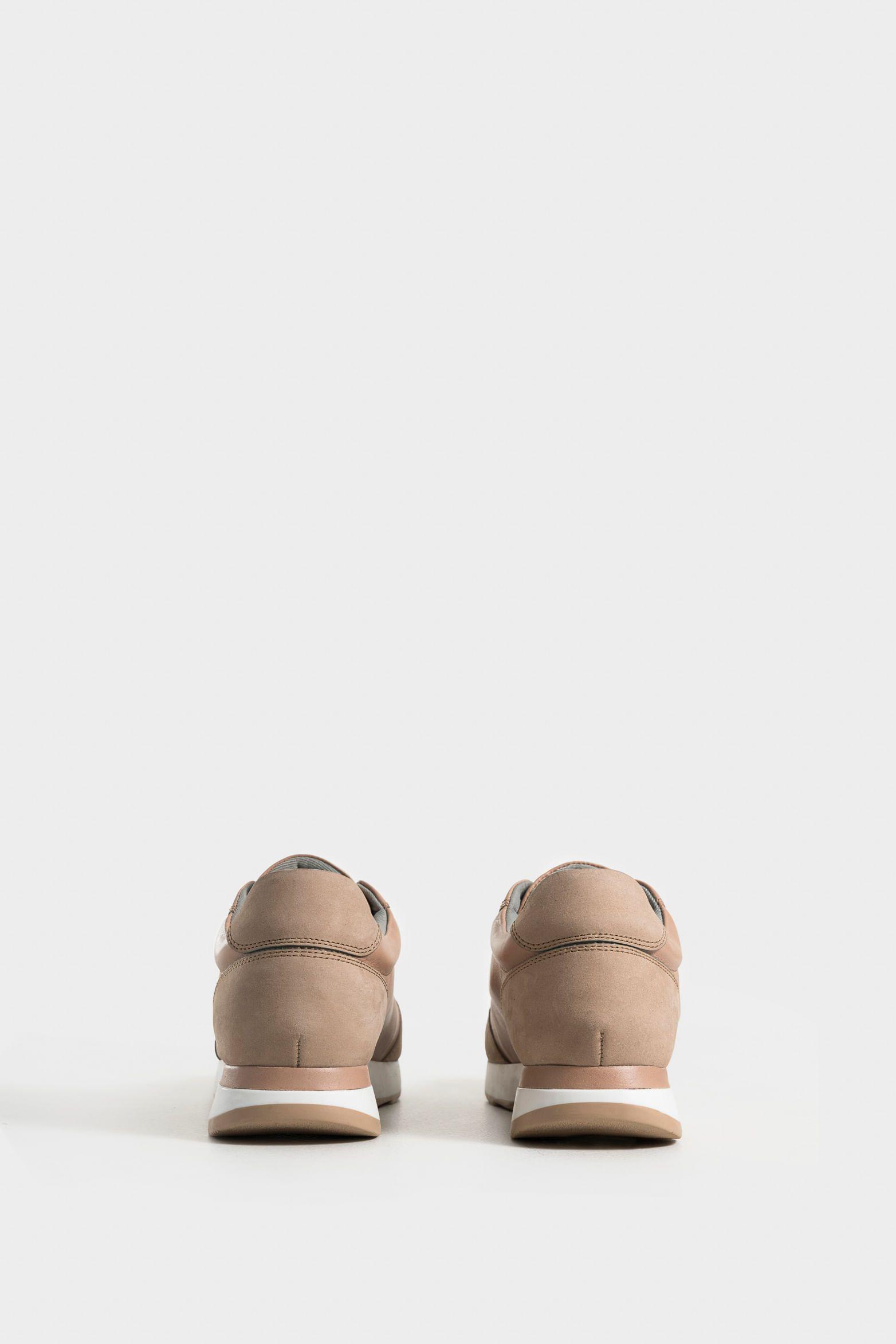 Vélez Mocasín Zipa De Cuero  Mujer Detalles Millaré Arena-2