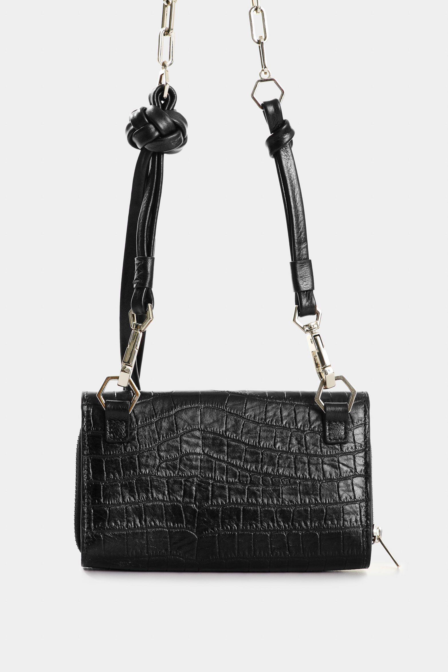 Vélez Billetera De Cuero Para Mujer Palma Negro-2