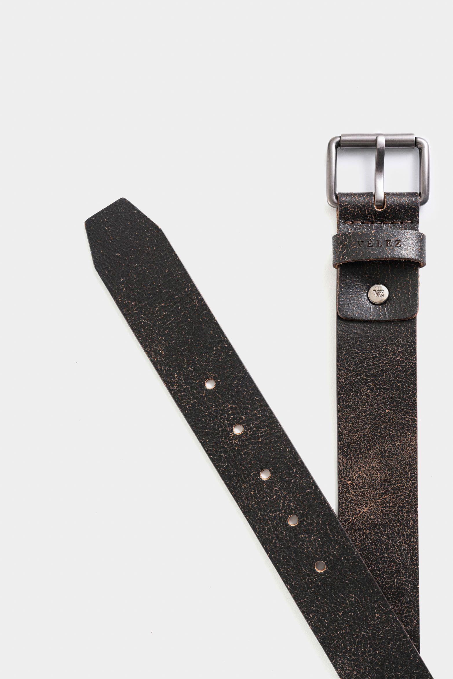 Vélez Cinturón Unifaz Montt Cuero Hombre Craquelado Miel-2