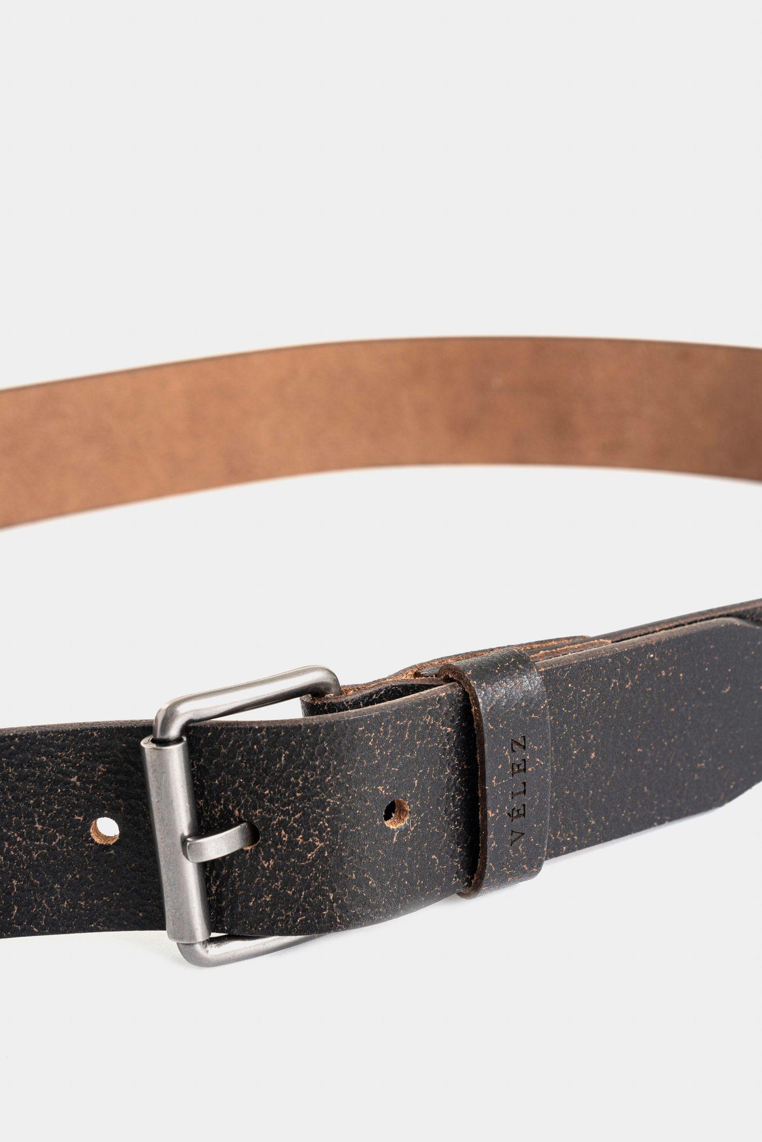 Vélez Cinturón Unifaz Montt Cuero Hombre Craquelado Miel-3