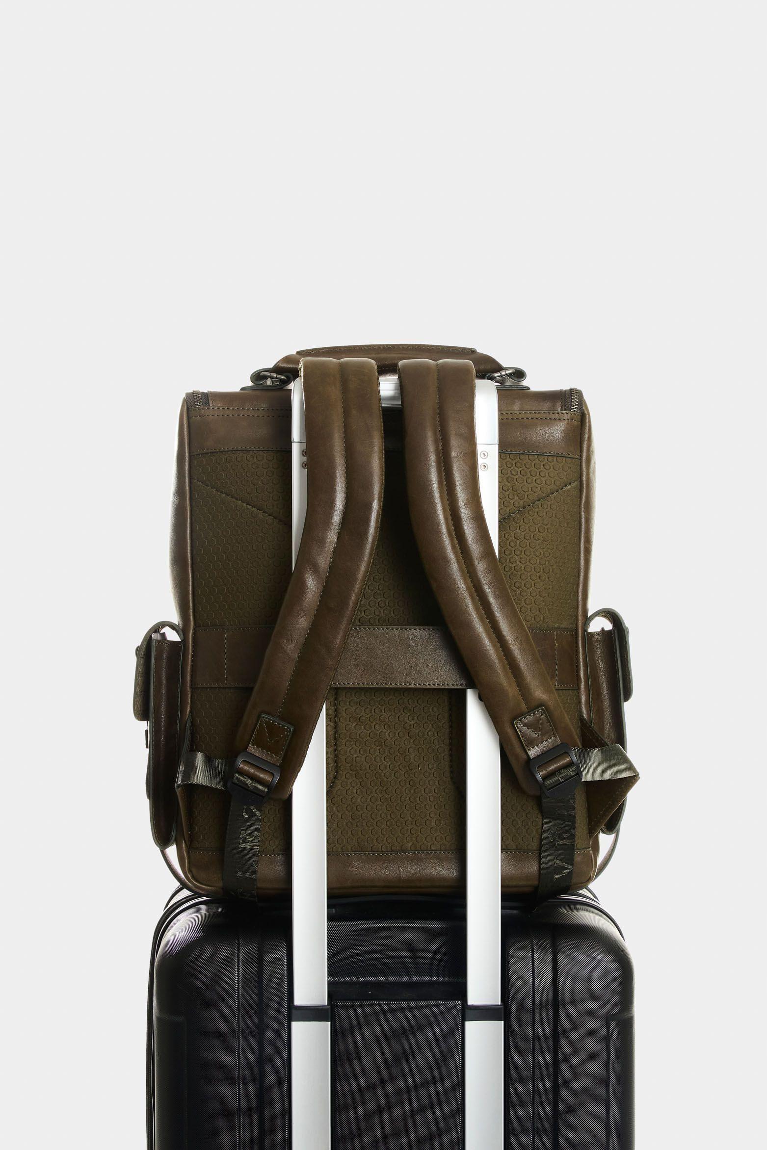 Vélez Morral De Cuero  Hombre New Archaeology Verde Oliva-2