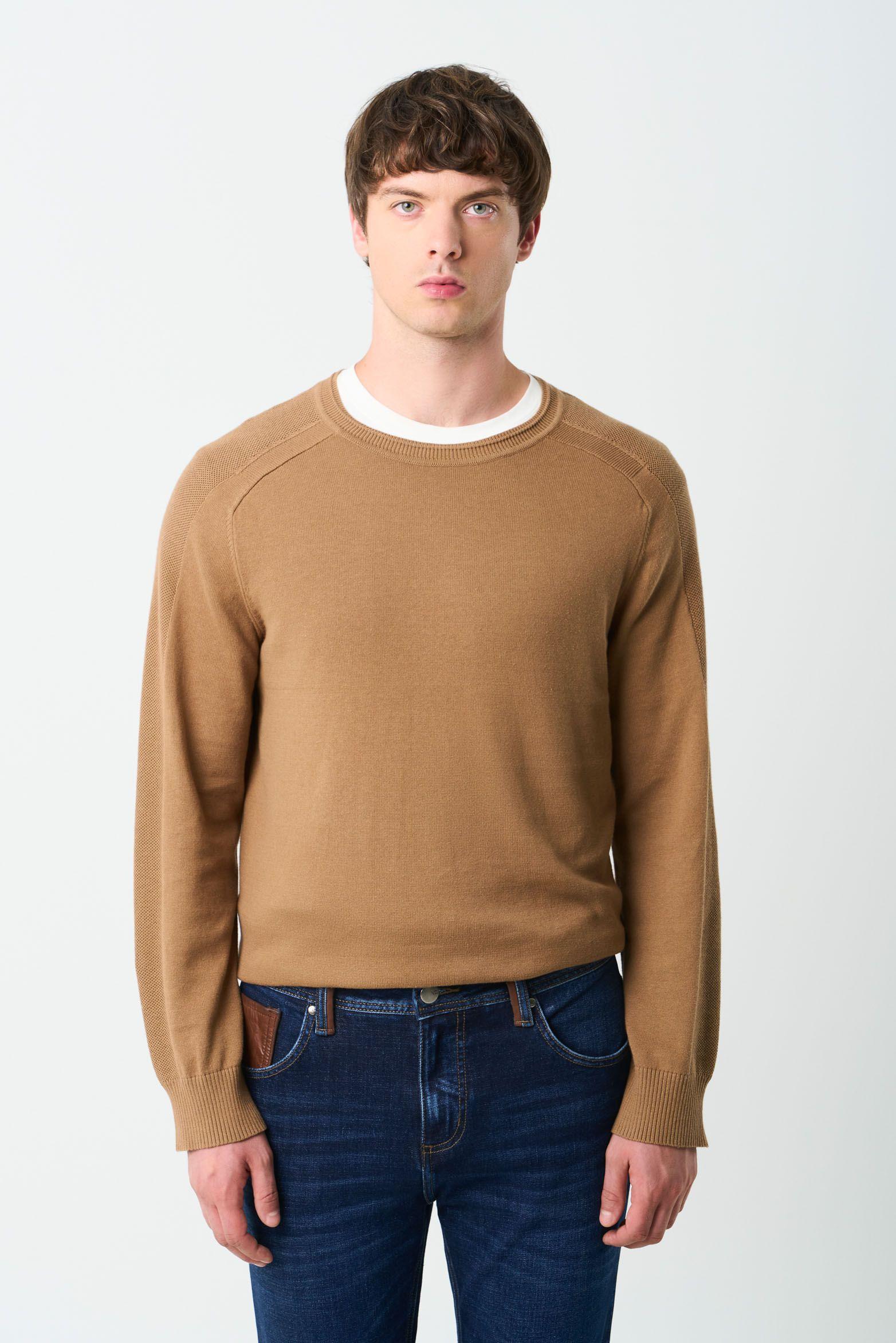Vélez Jean Terra Semi Fitted Hombre Detalles Cuero Azul-3