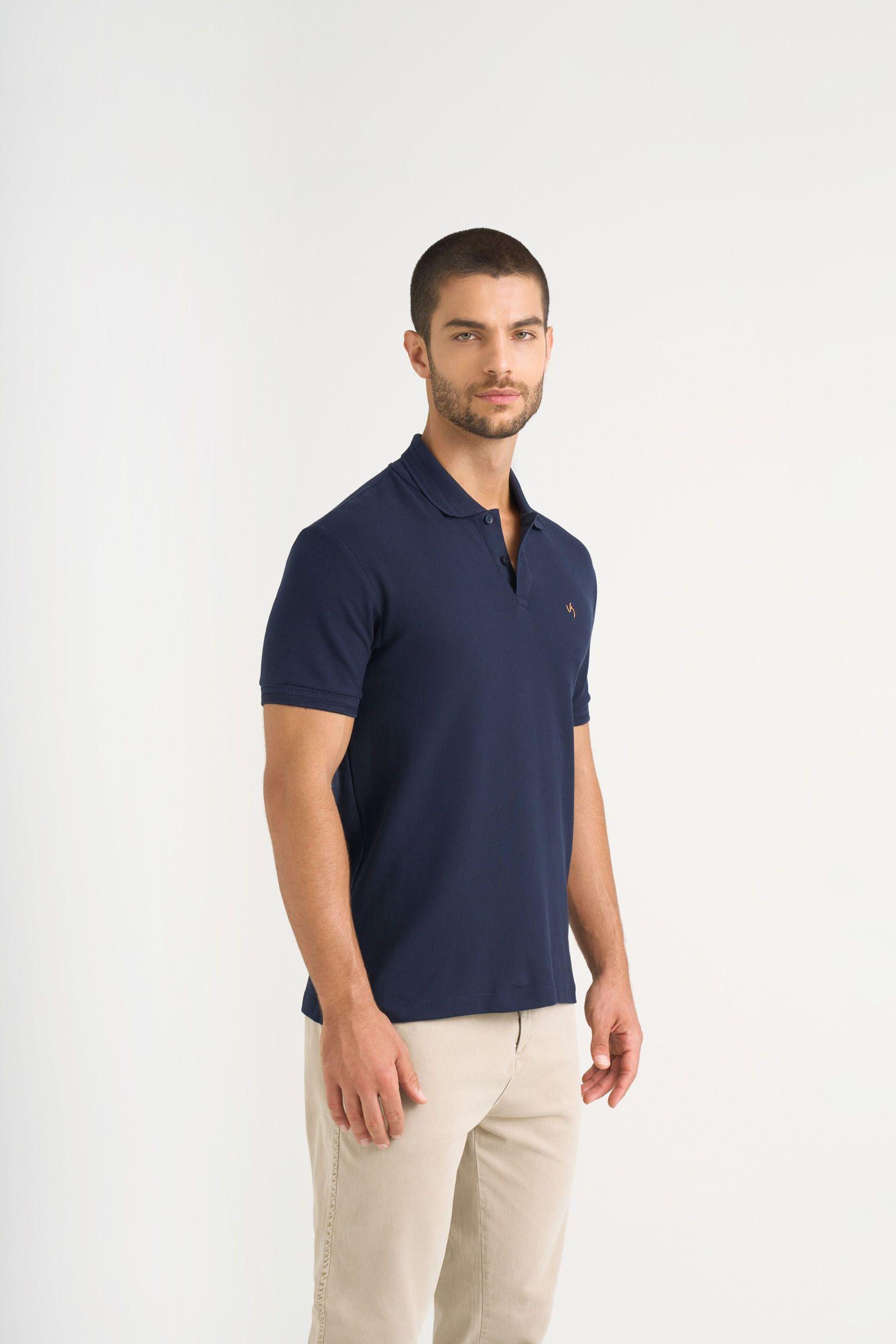 Vélez Polera Polo Summer  Hombre Semi Ajustada Azul Oscuro-3