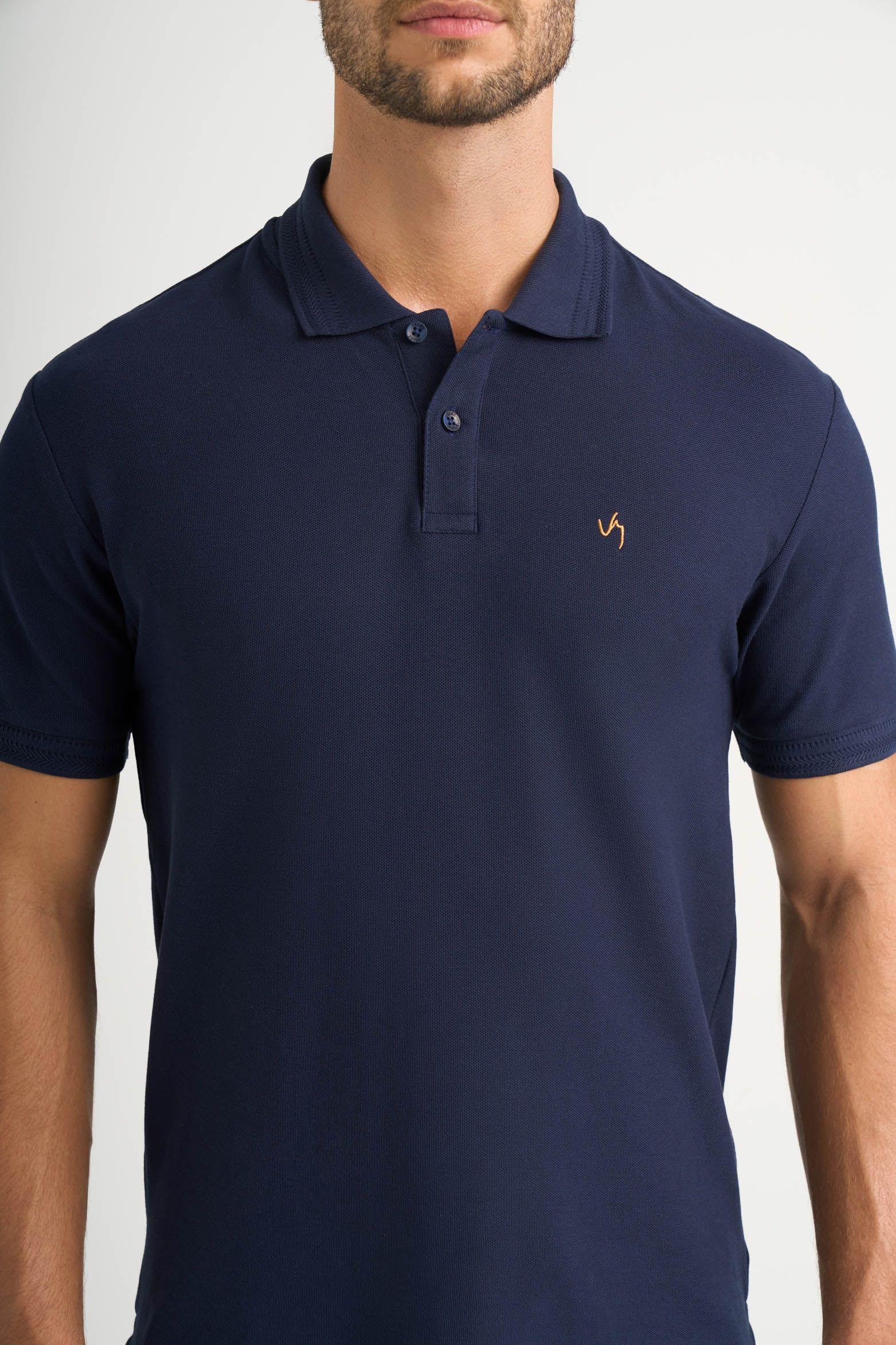 Vélez Polera Polo Summer  Hombre Semi Ajustada Azul Oscuro-4