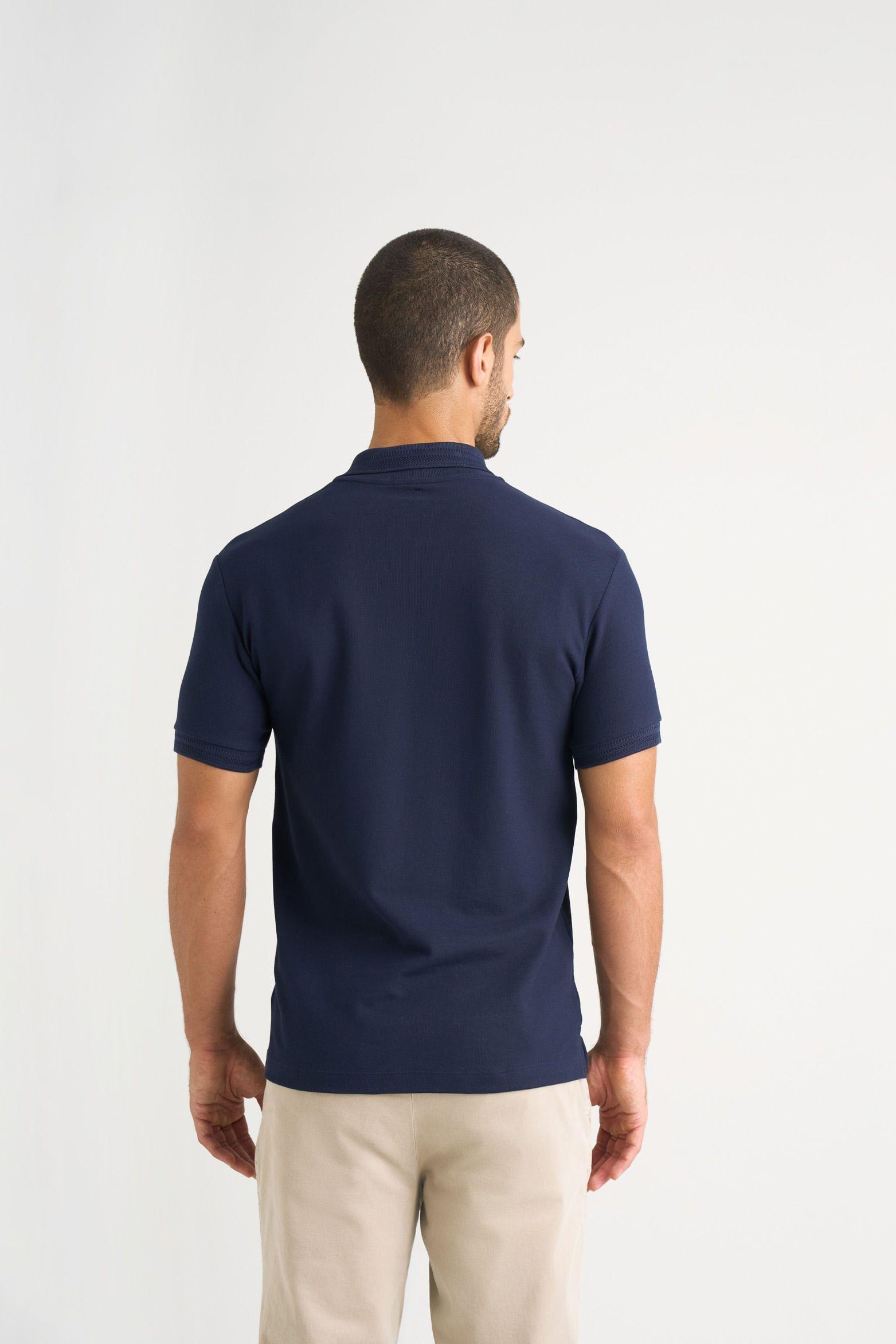 Vélez Polera Polo Summer  Hombre Semi Ajustada Azul Oscuro-5