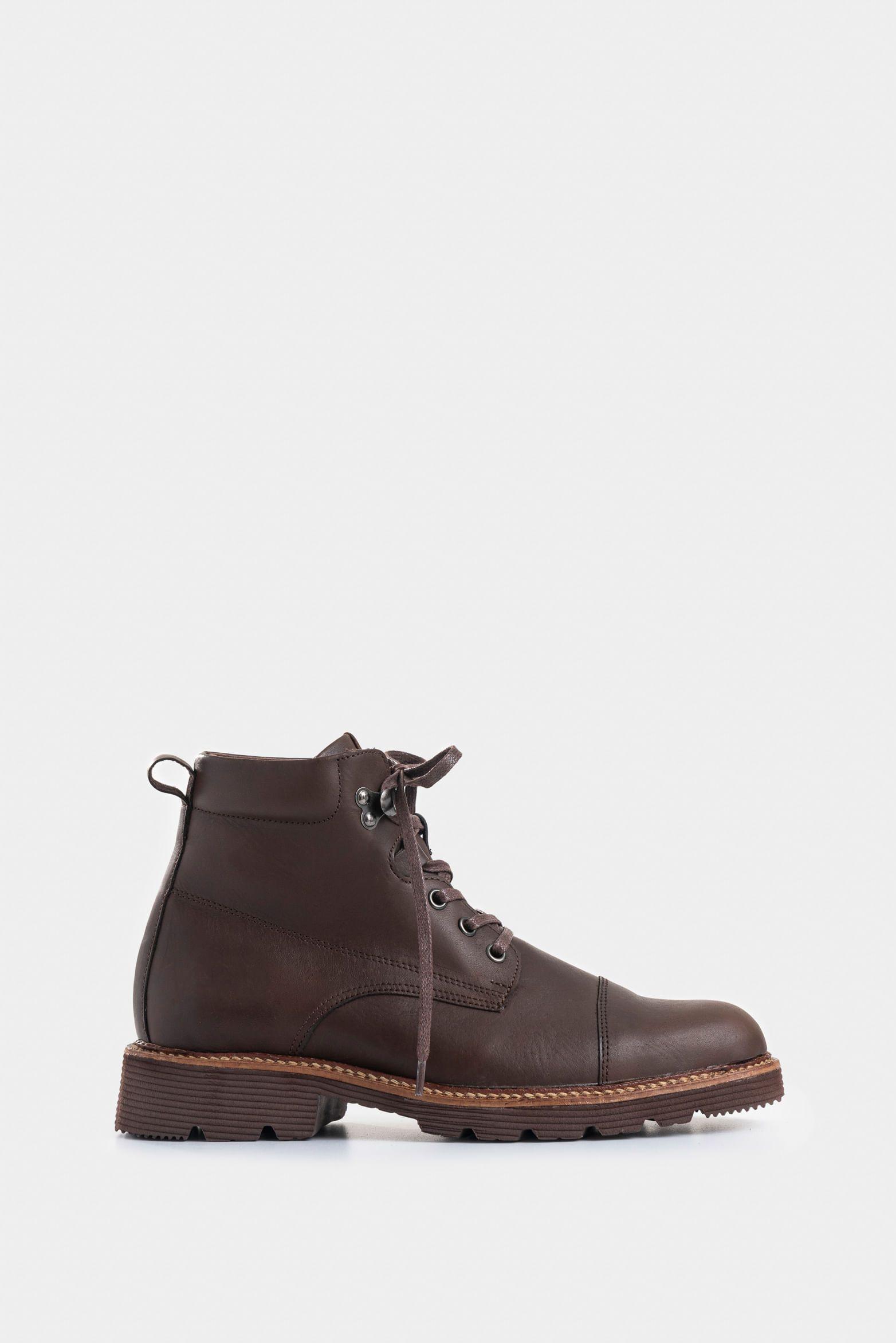 Botas Karioka de cuero para hombre tractoradas café-0