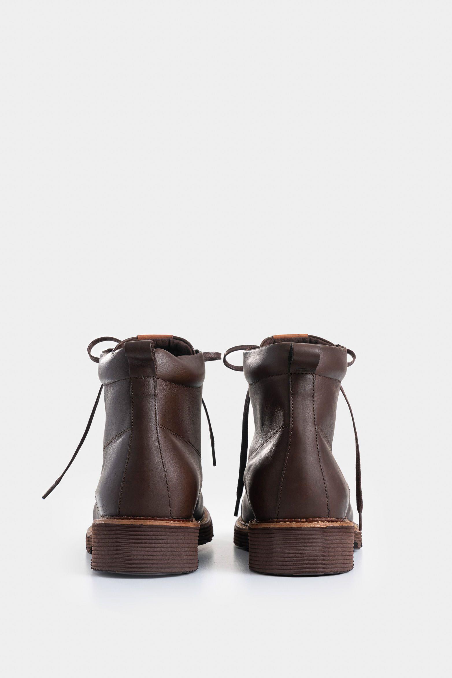 Botas Karioka de cuero para hombre tractoradas café-2