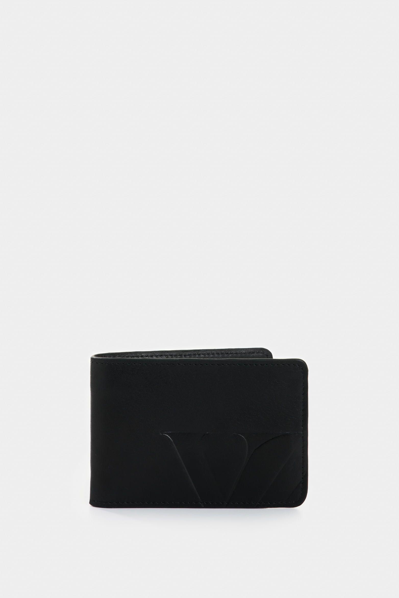 Vélez Billetera Alden De Cuero Para Hombre Monogram Negro-0