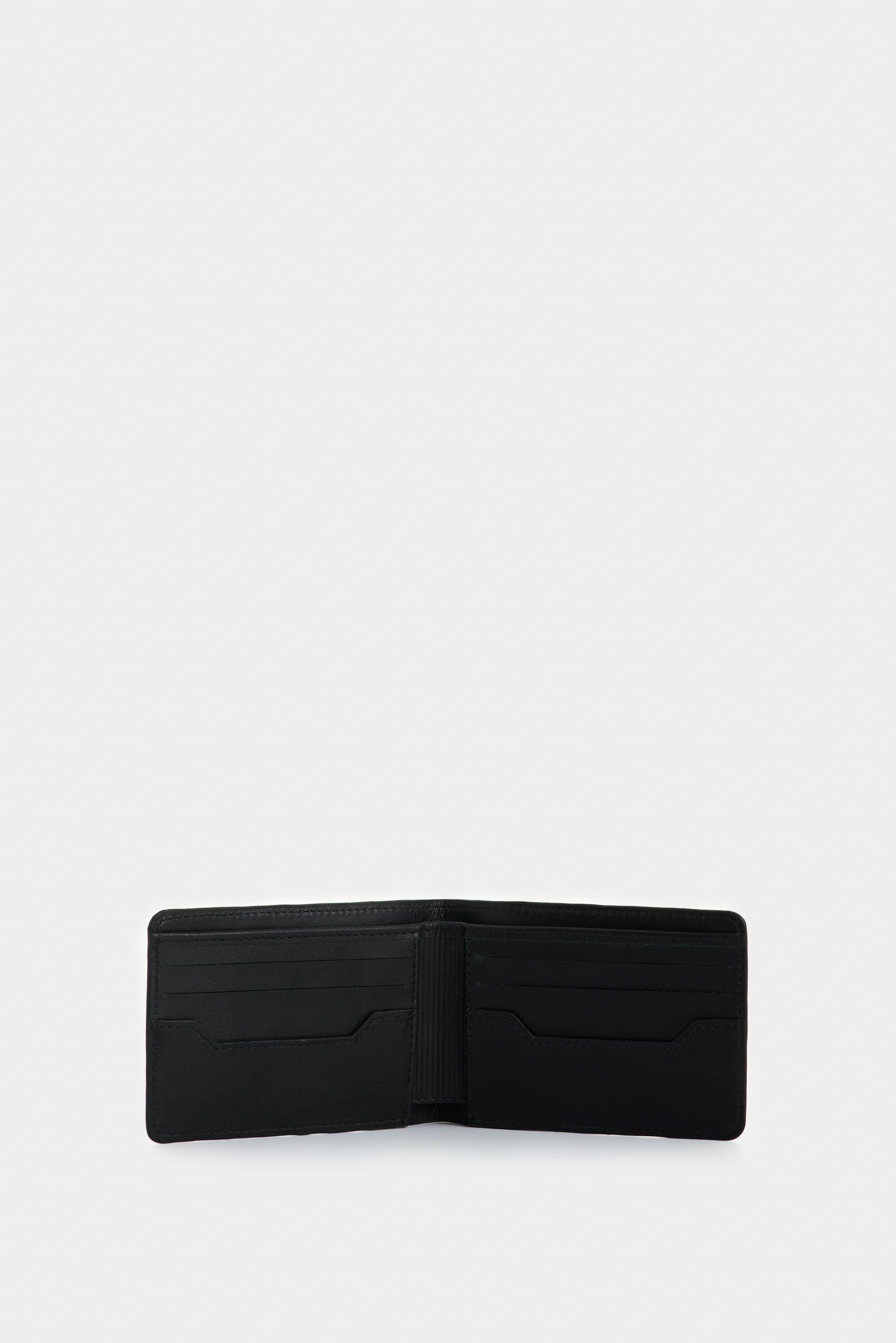 Vélez Billetera Alden De Cuero Para Hombre Monogram Negro-1