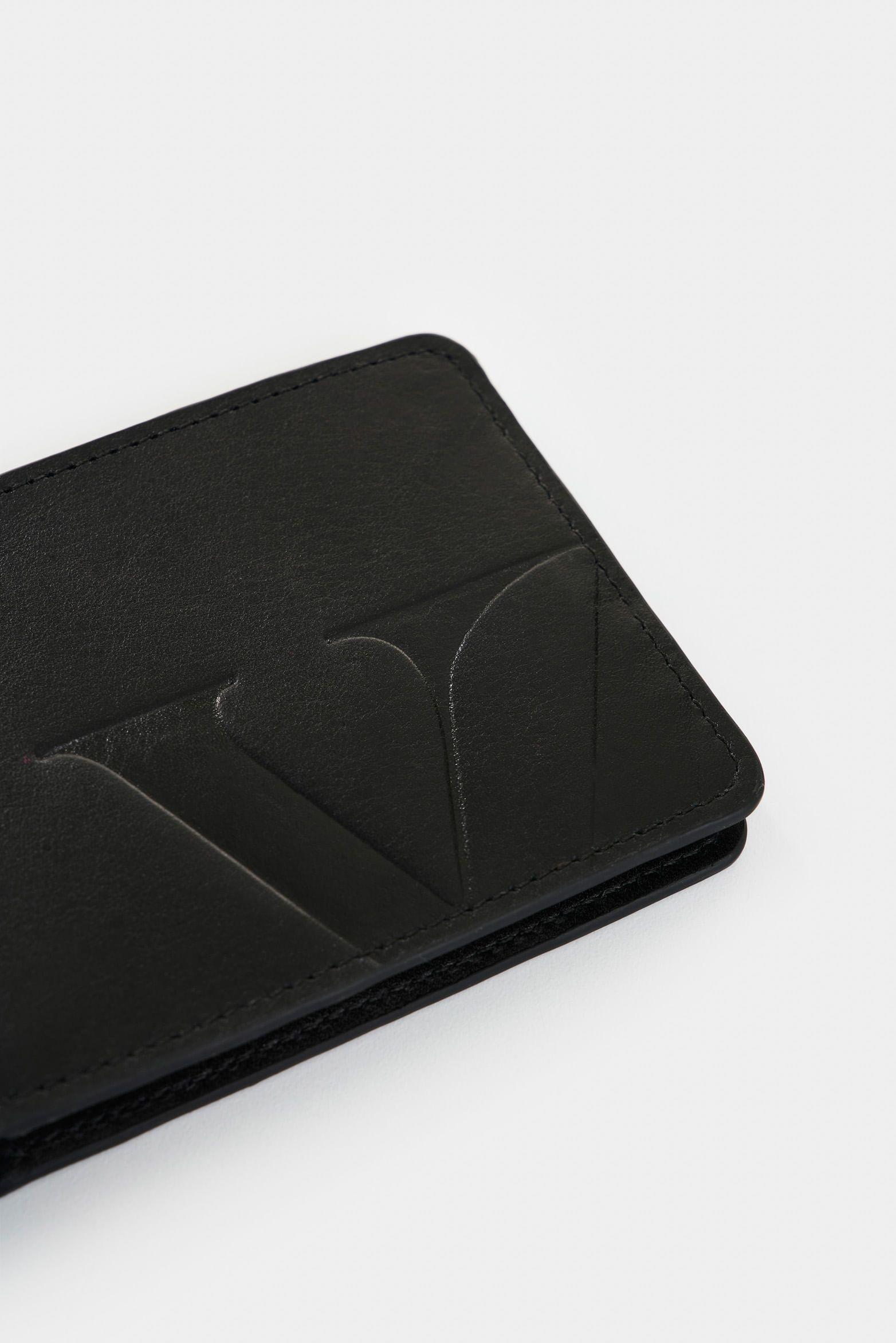 Vélez Billetera Alden De Cuero Para Hombre Monogram Negro-3