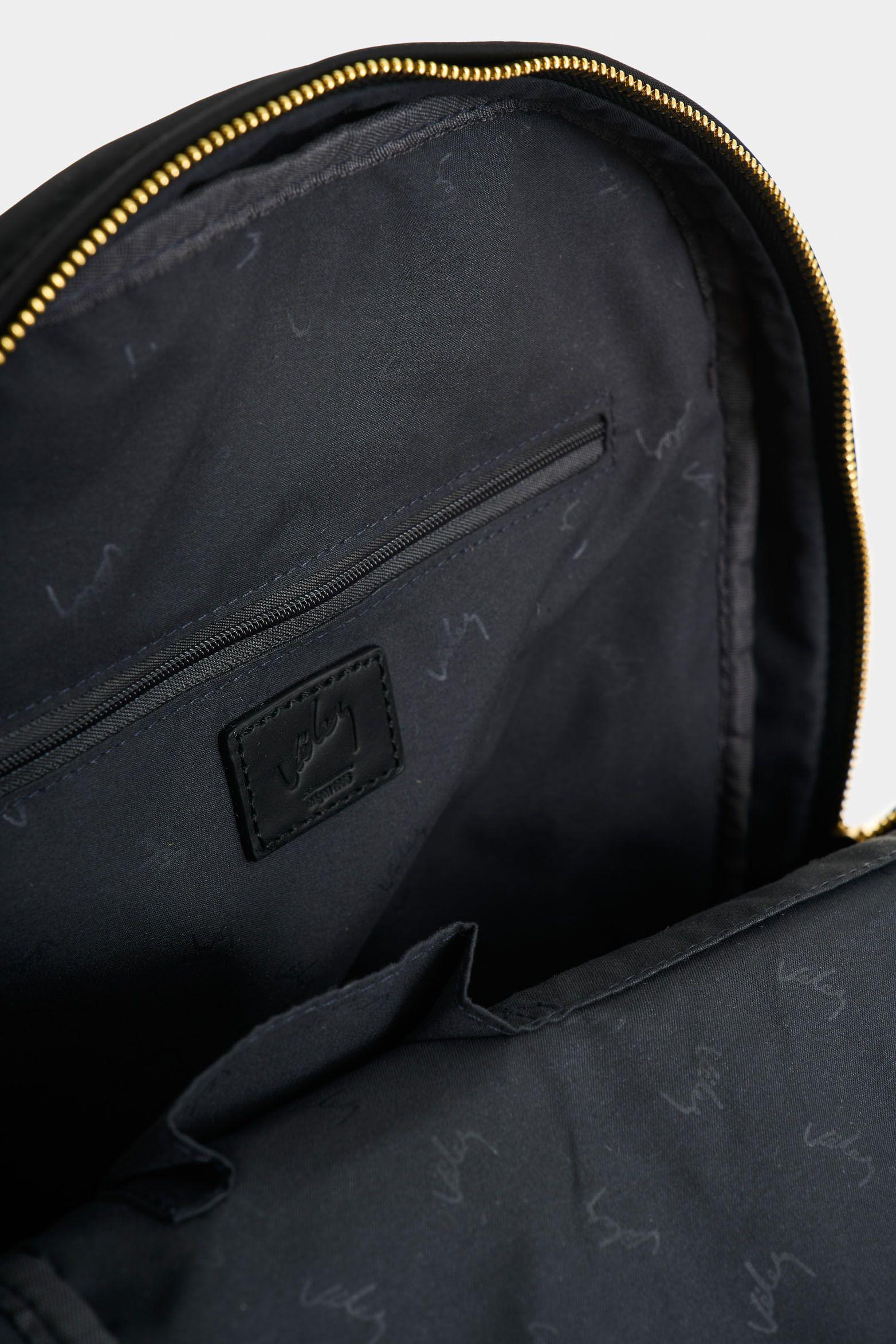 Vélez Mochila Charlotte En Lona Para Mujer Casual Negro-4