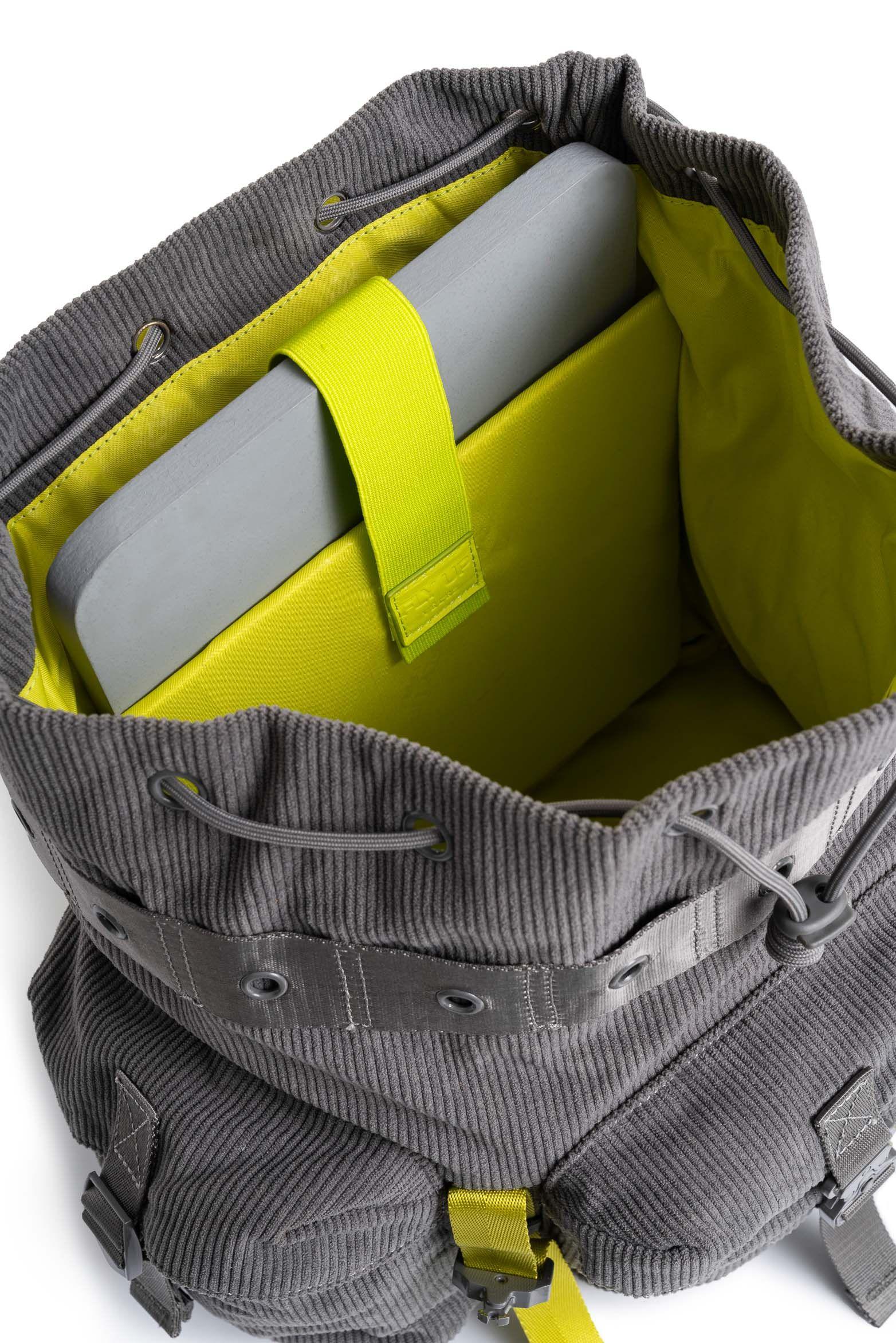 Morral Climb en corduroy para mujer Fly Up gris-4