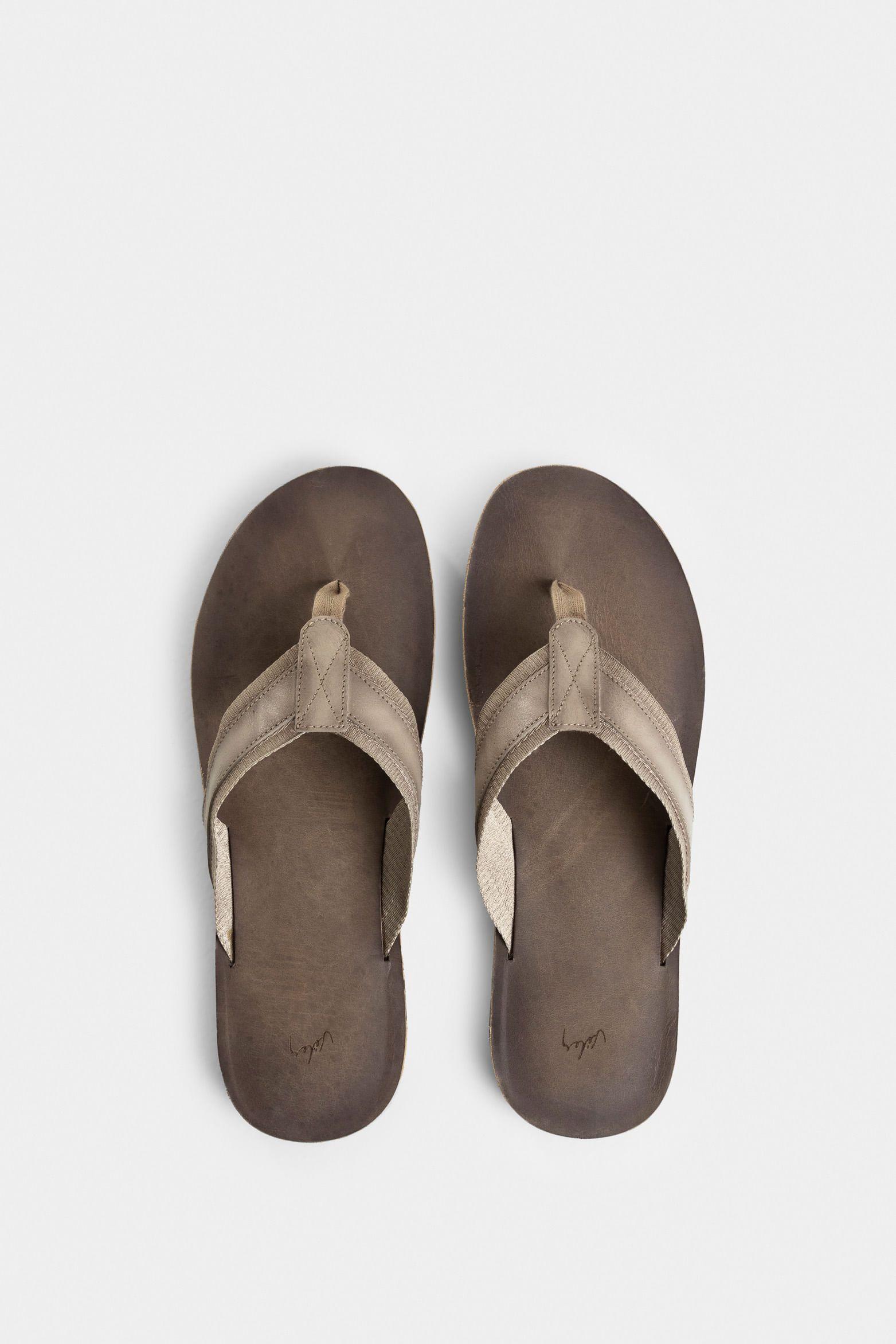 Vélez Sandalia Torino De Cuero  Hombre Tres Puntadas Arena-3