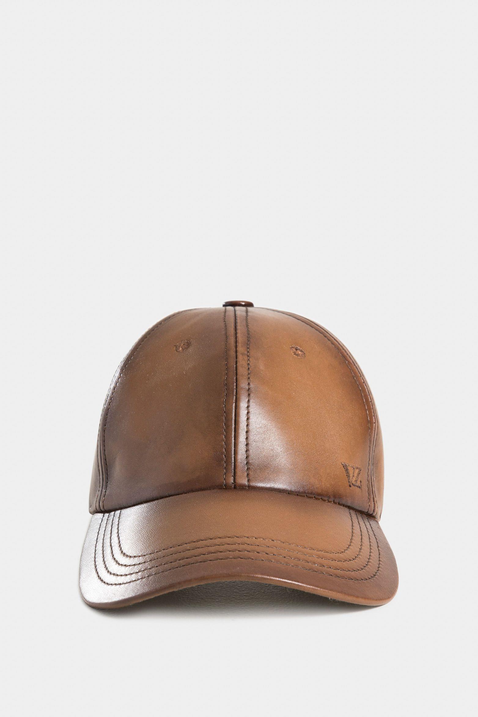 Vélez Gorra Garda De Cuero Para Hombre Silueta Baseball Miel-0