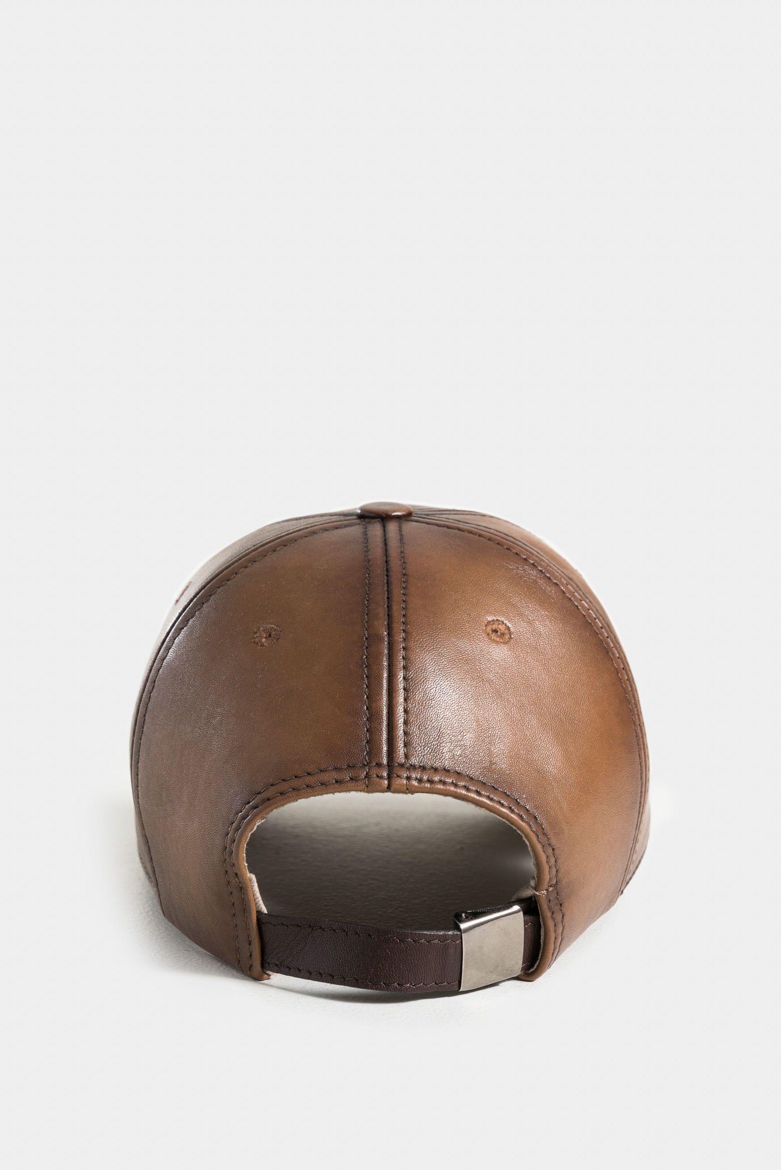 Vélez Gorra Garda De Cuero Para Hombre Silueta Baseball Miel-2