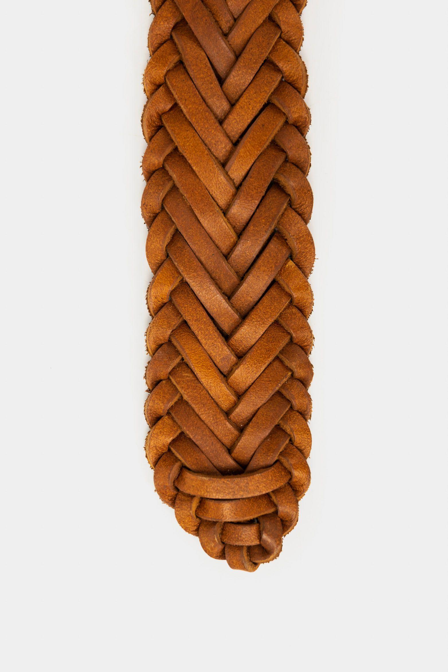 Vélez Cinturón Unifaz Giresun Cuero Hombre Artesanal Miel-3