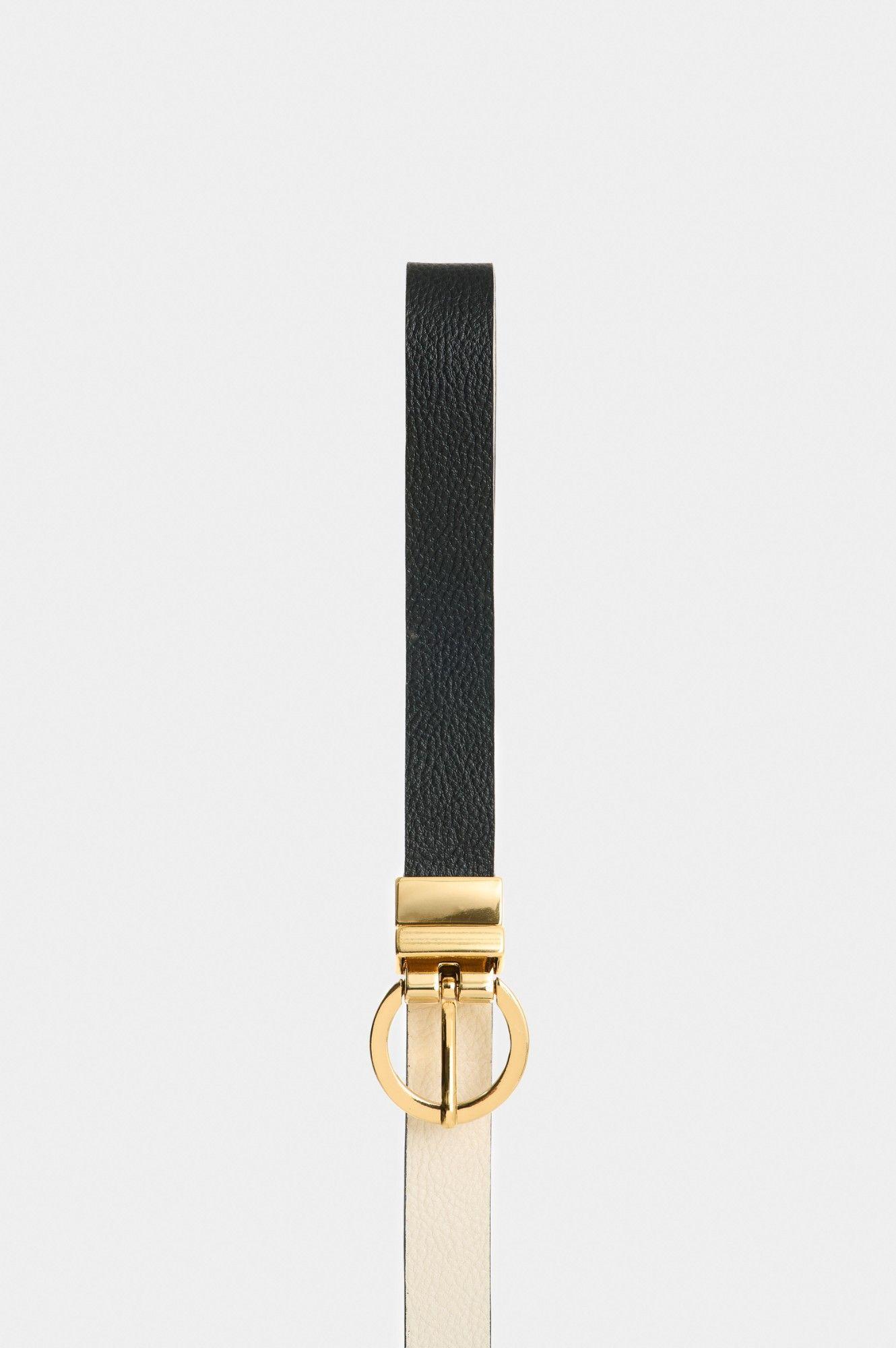 Vélez Cinturón Doble Faz Cuero Mujer Almaris Monogram Negro-1