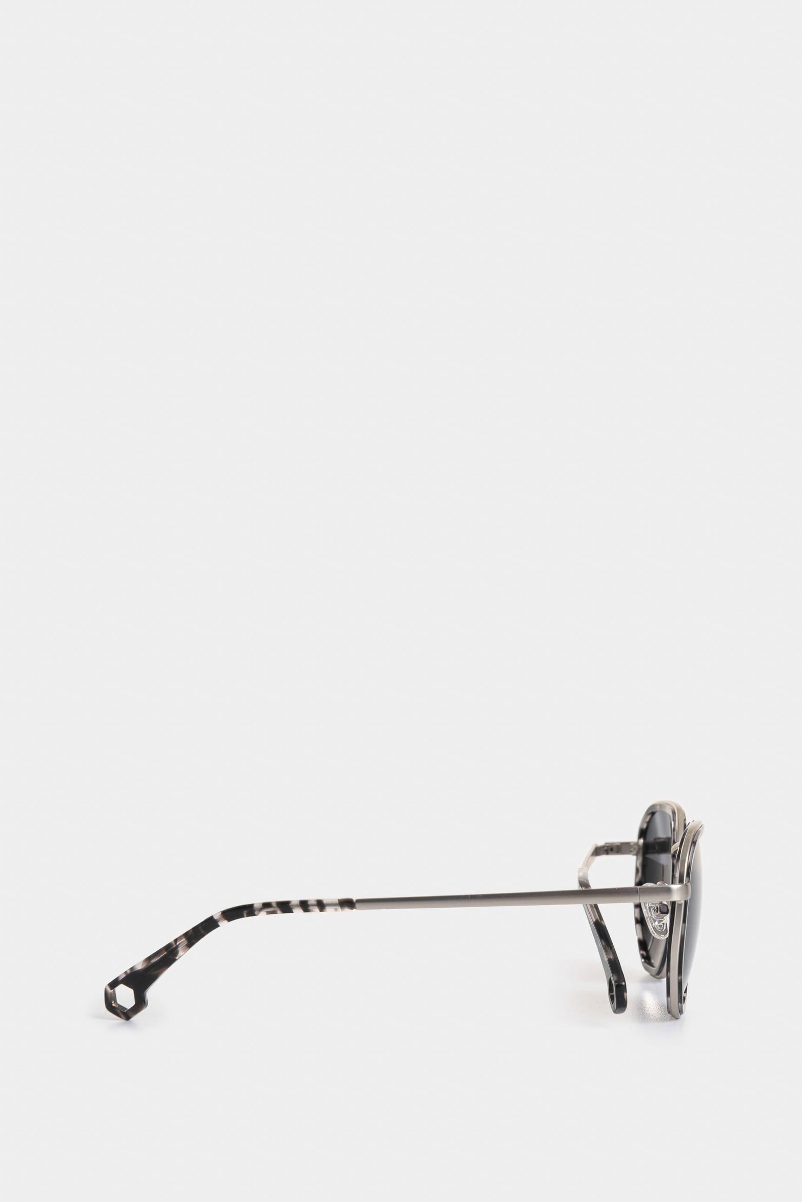 Gafas Orion lente polarizado para mujer silueta heagonal Plata-2