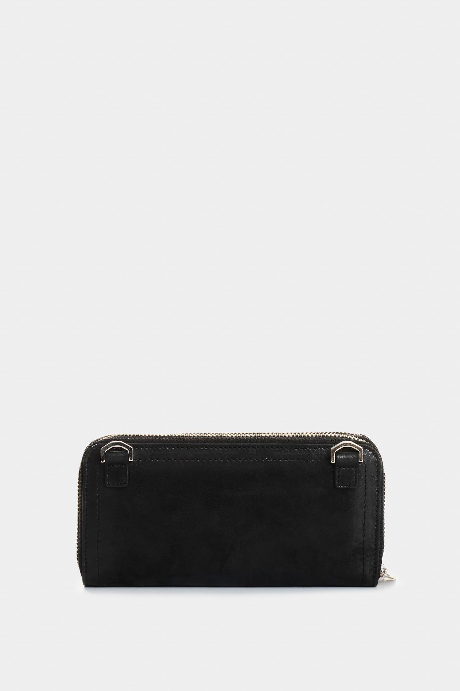 Vélez Porta Chequera Singapur Cuero Mujer Cremallera Negro-2