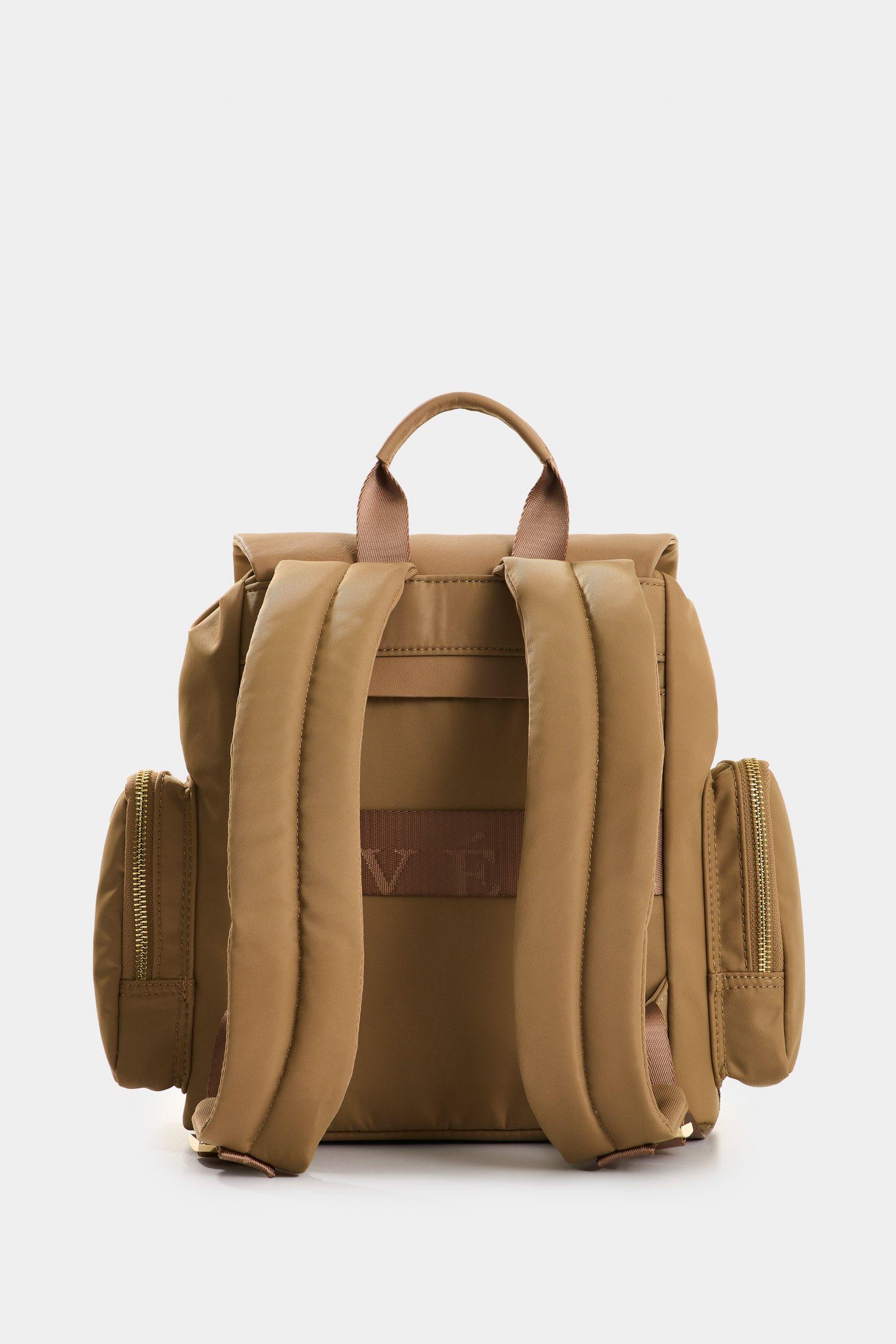 Vélez Tula Morral Mini Orión Lona Y Cuero Mujer Kaky-2