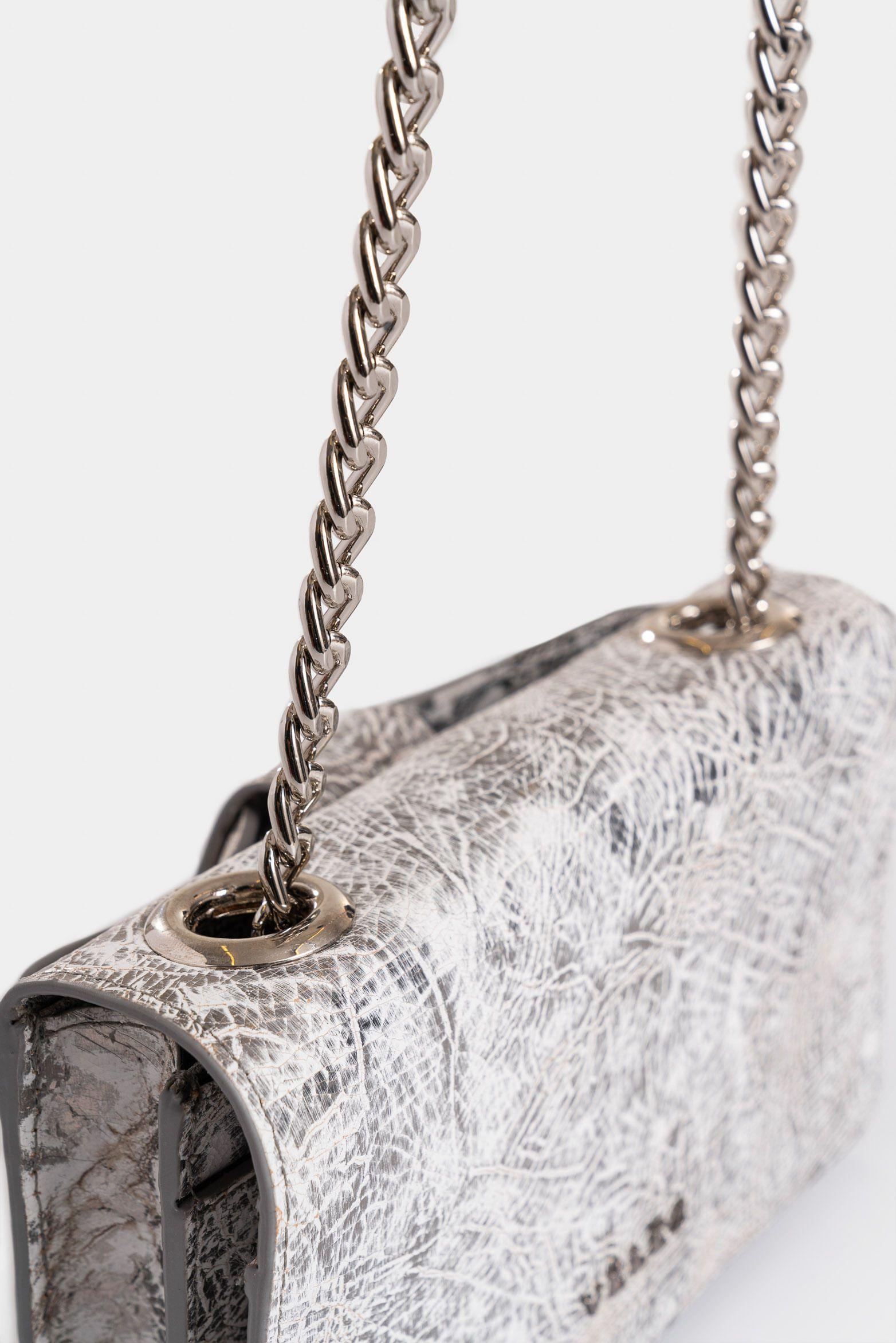 Manos libres Budda de cuero folia para mujer detalle cadena plata-3