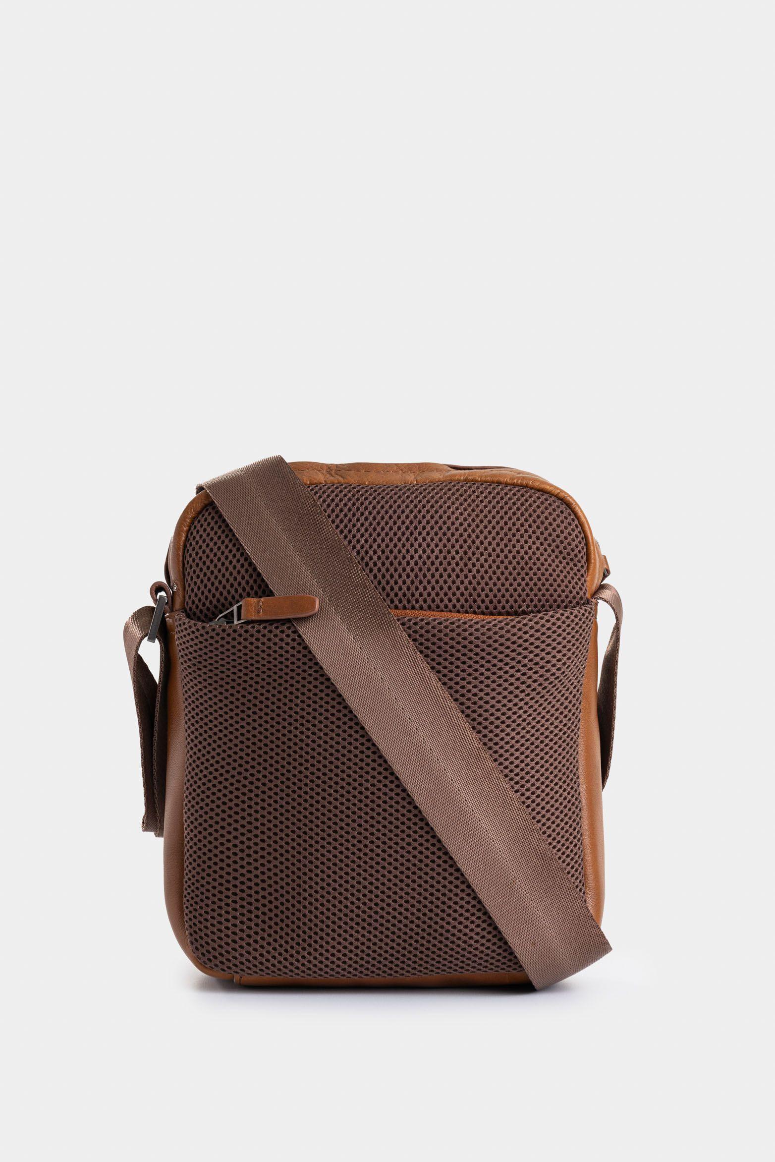 Vélez Manos Libres Alava 3 Cuero Y Lona Hombre Vertical Miel-2