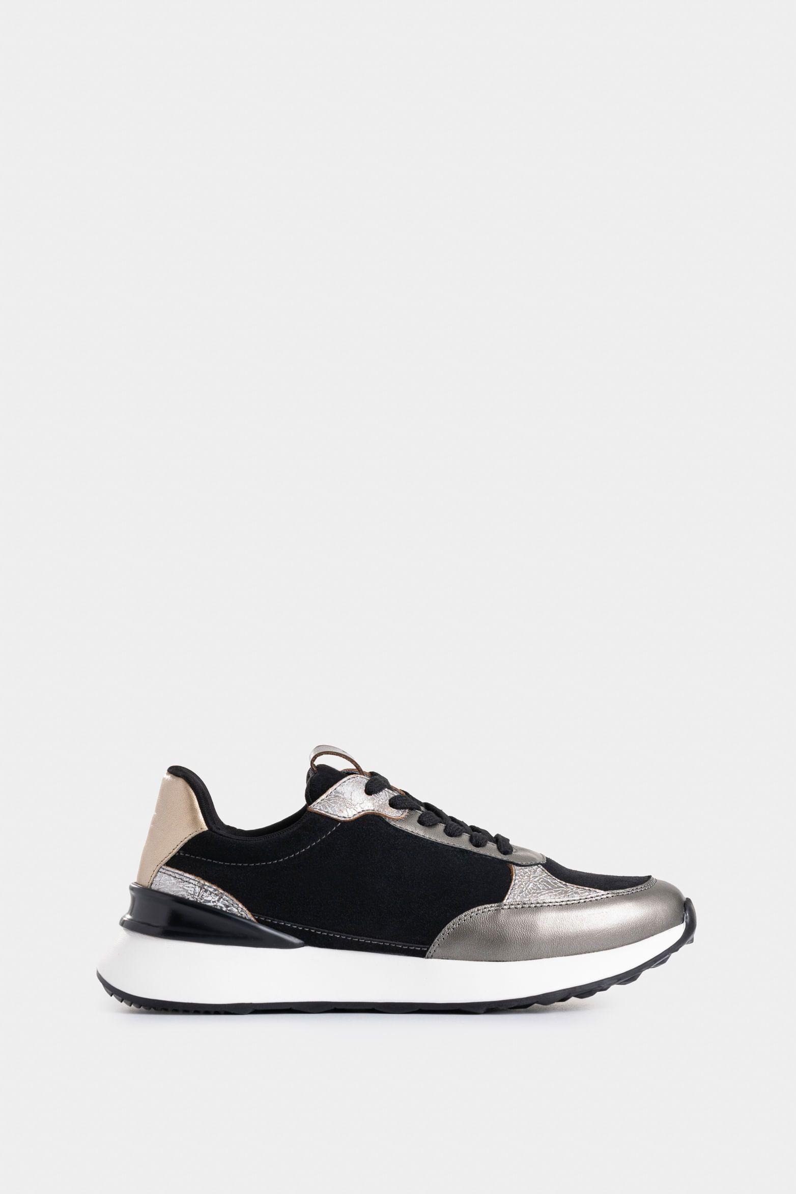 Vélez Zapatilla Tenis Altair Cuero Mujer Corte Deportivo Negro-0