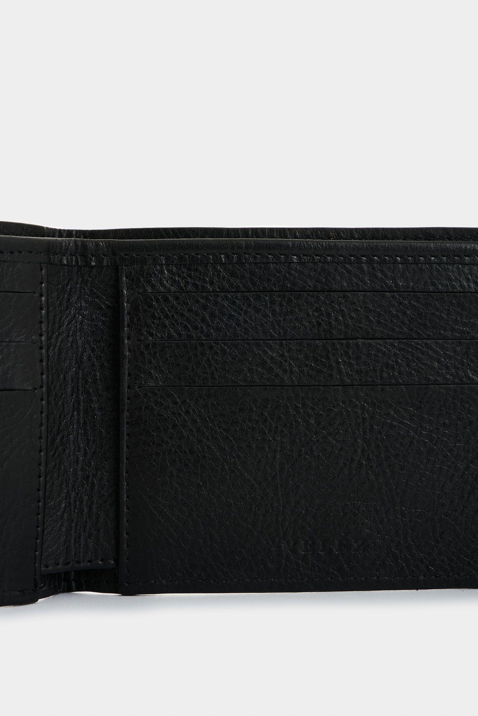 Vélez Billetera De Cuero Para Hombre Dalia Negro-4