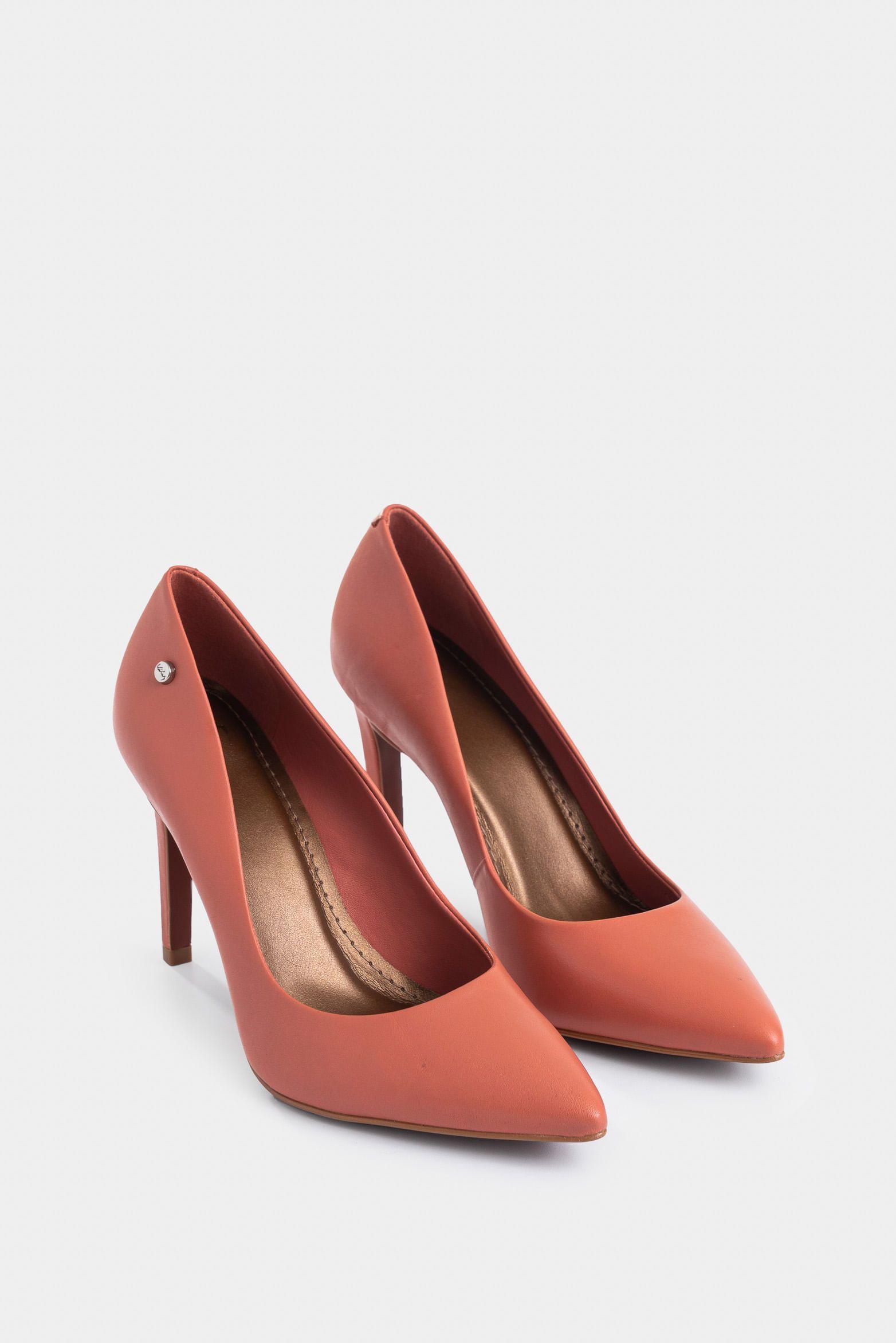 Vélez Tacos Cerrados De Cuero Liso Rosado-1