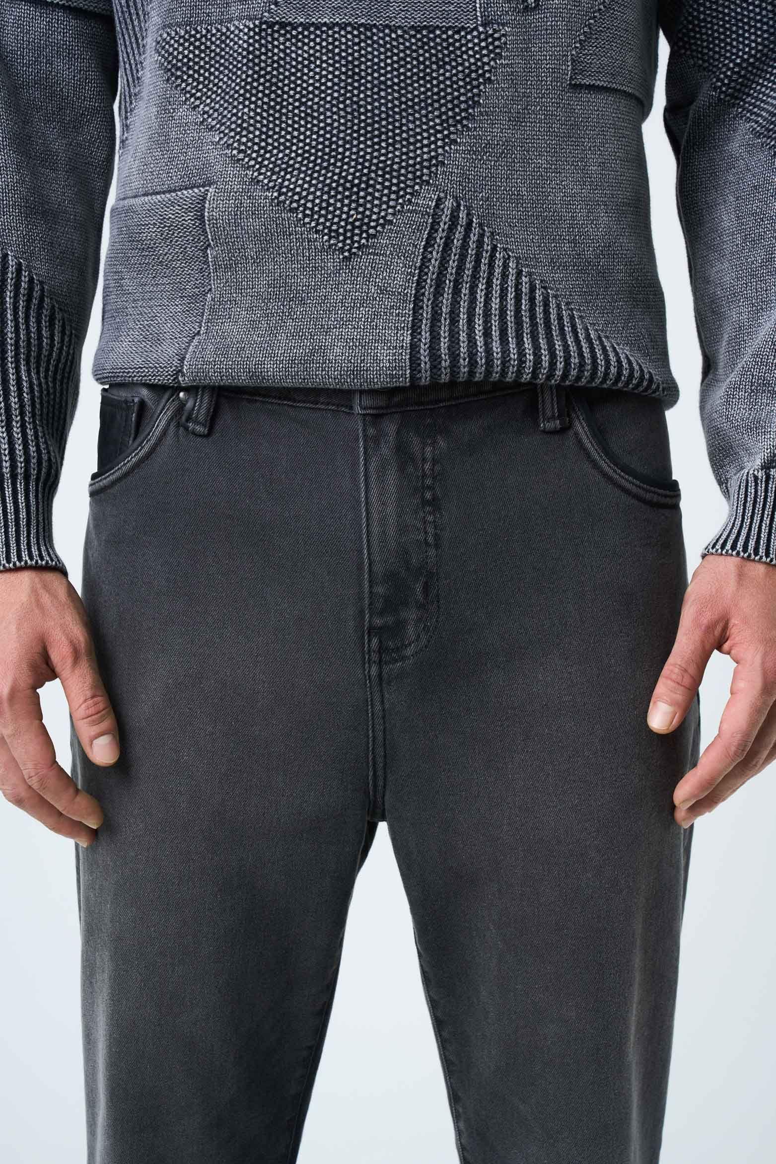 Vélez Jean Confort Alcor Para Hombre Semi Fitted Gris-5