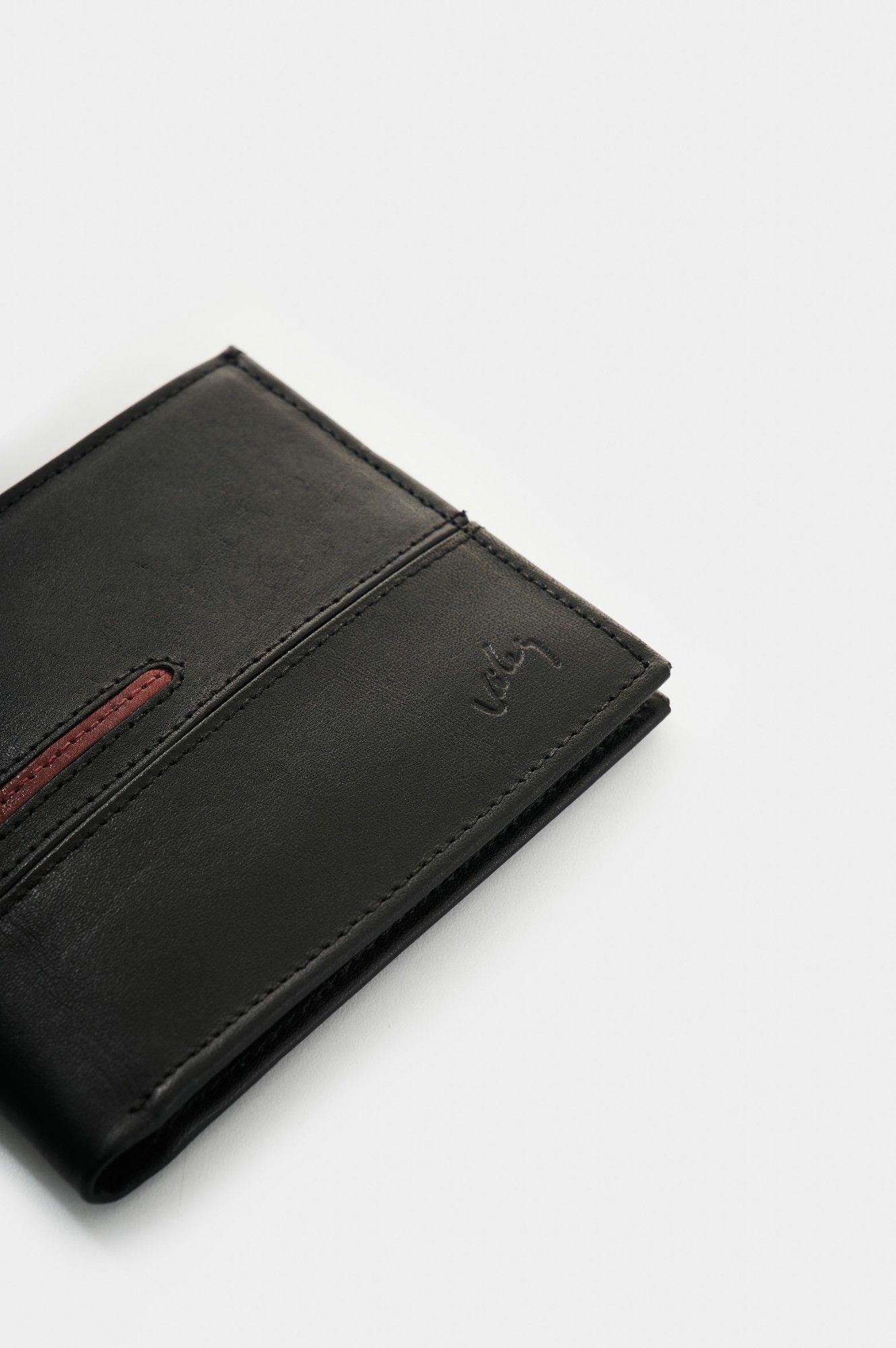 Vélez Billetera De Cuero Para Hombre Inserto 2-7
