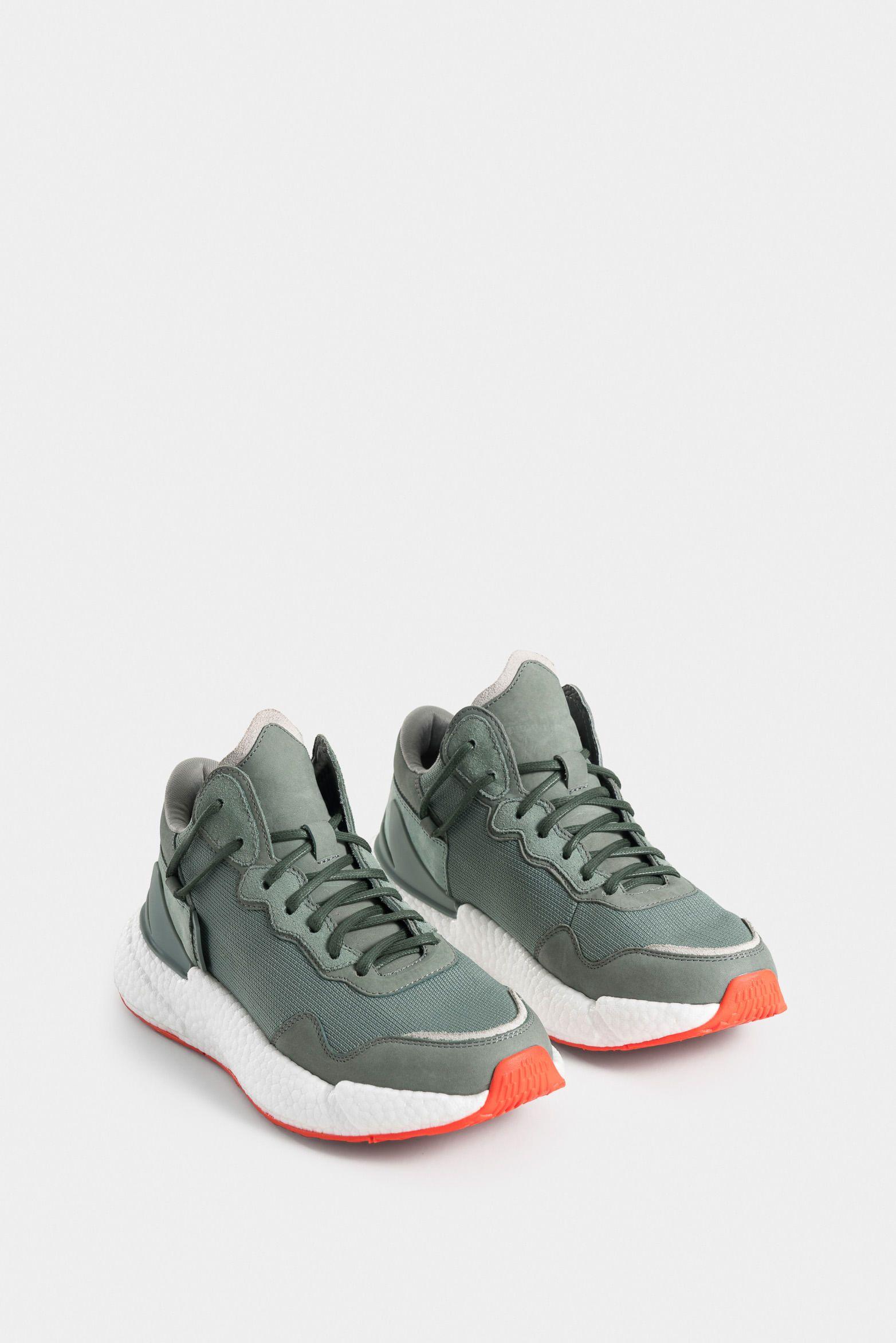 Tenis bota Bolet cuero y lona mujer silueta urban AguaMarina-1