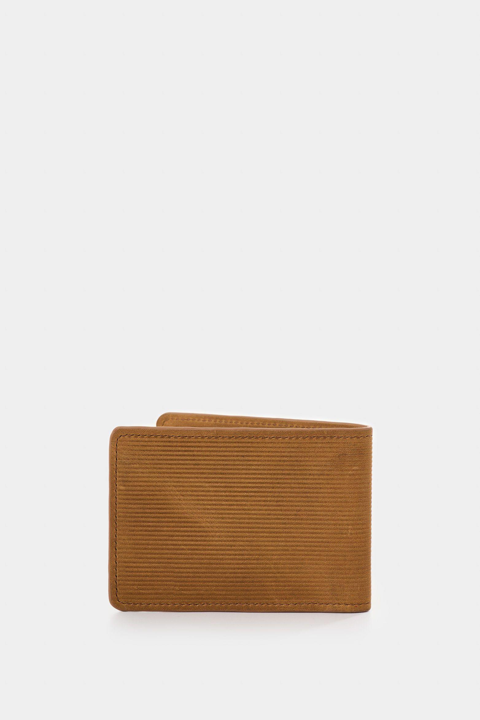 Vélez Billetera Vértice Cuero Hombre Placa Rayas Miel-2