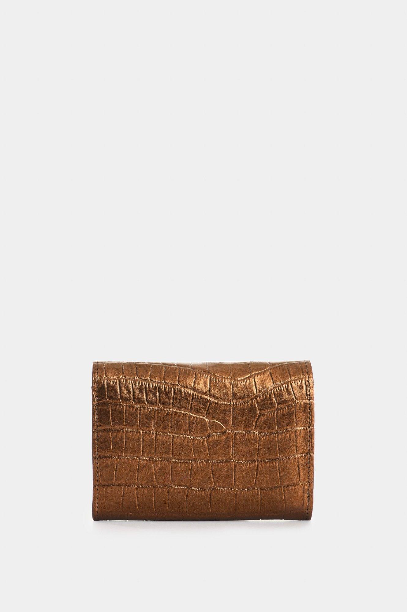 Vélez Billetera Cuero Folia Mujer Tessa Bronce-2