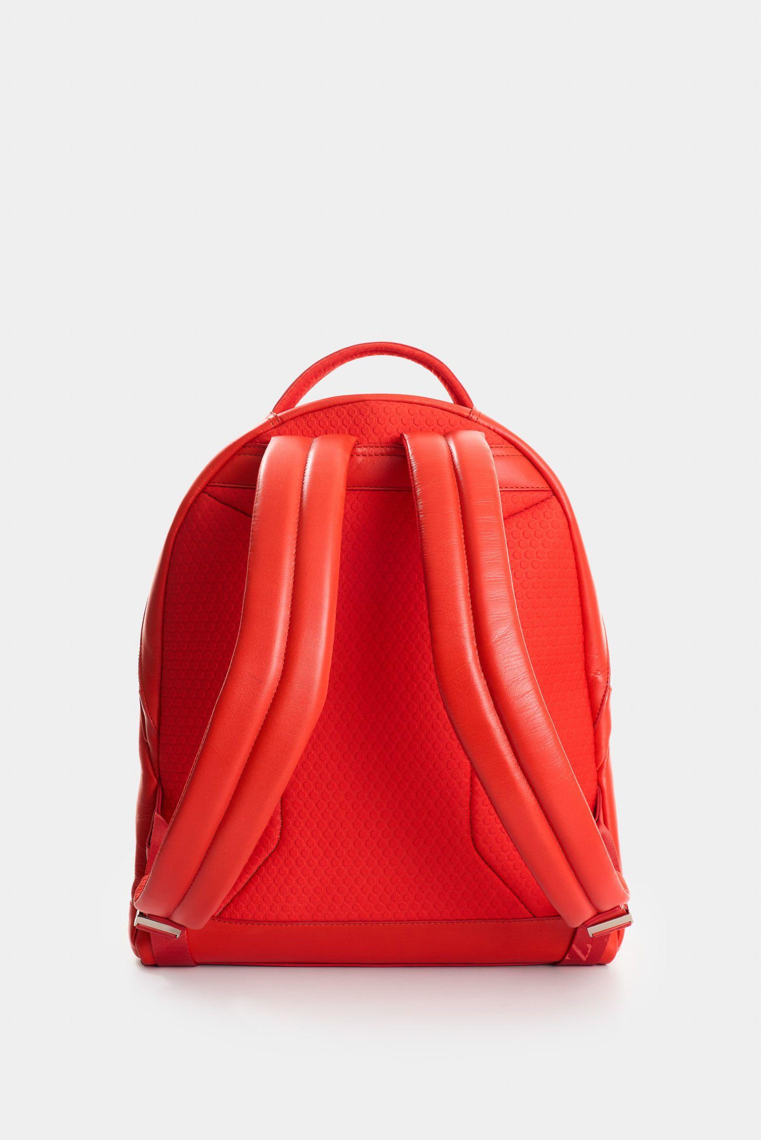 Vélez Morral De Cuero Grabado  Mujer Floral Rojo-2