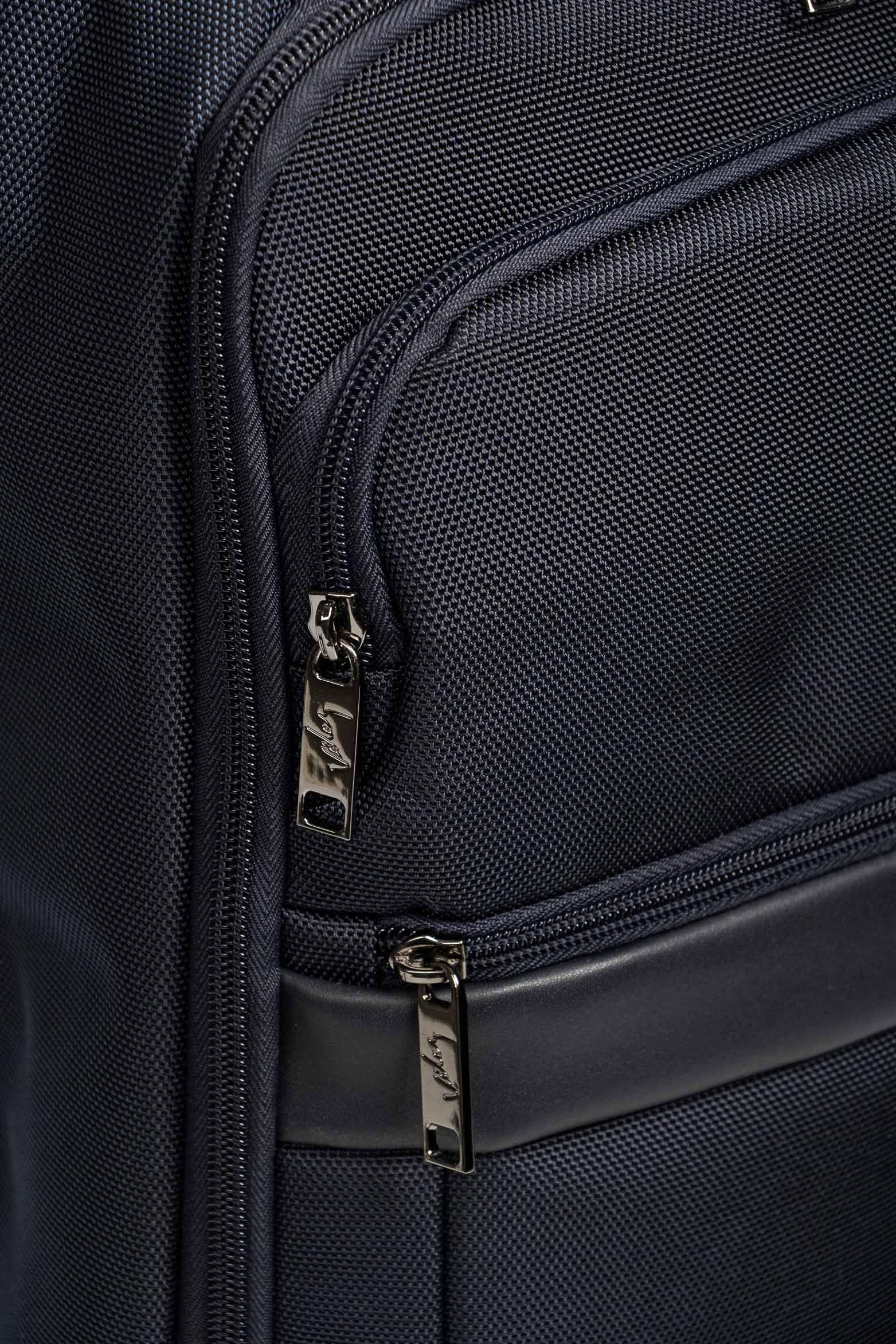 Vélez Mochila De Cuero Y Lona  Hombre  Azul Oscuro-4