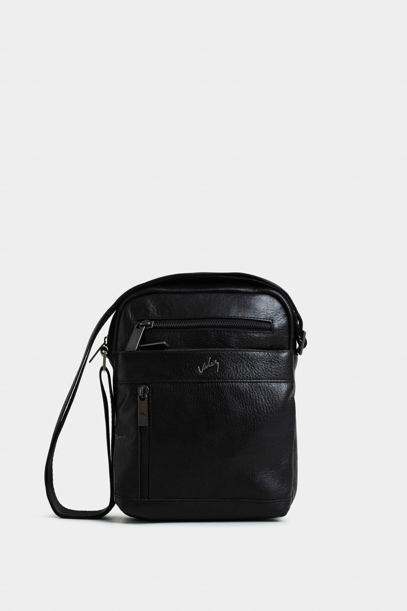 Manos libres grecia de cuero para hombre vintage Negro-0