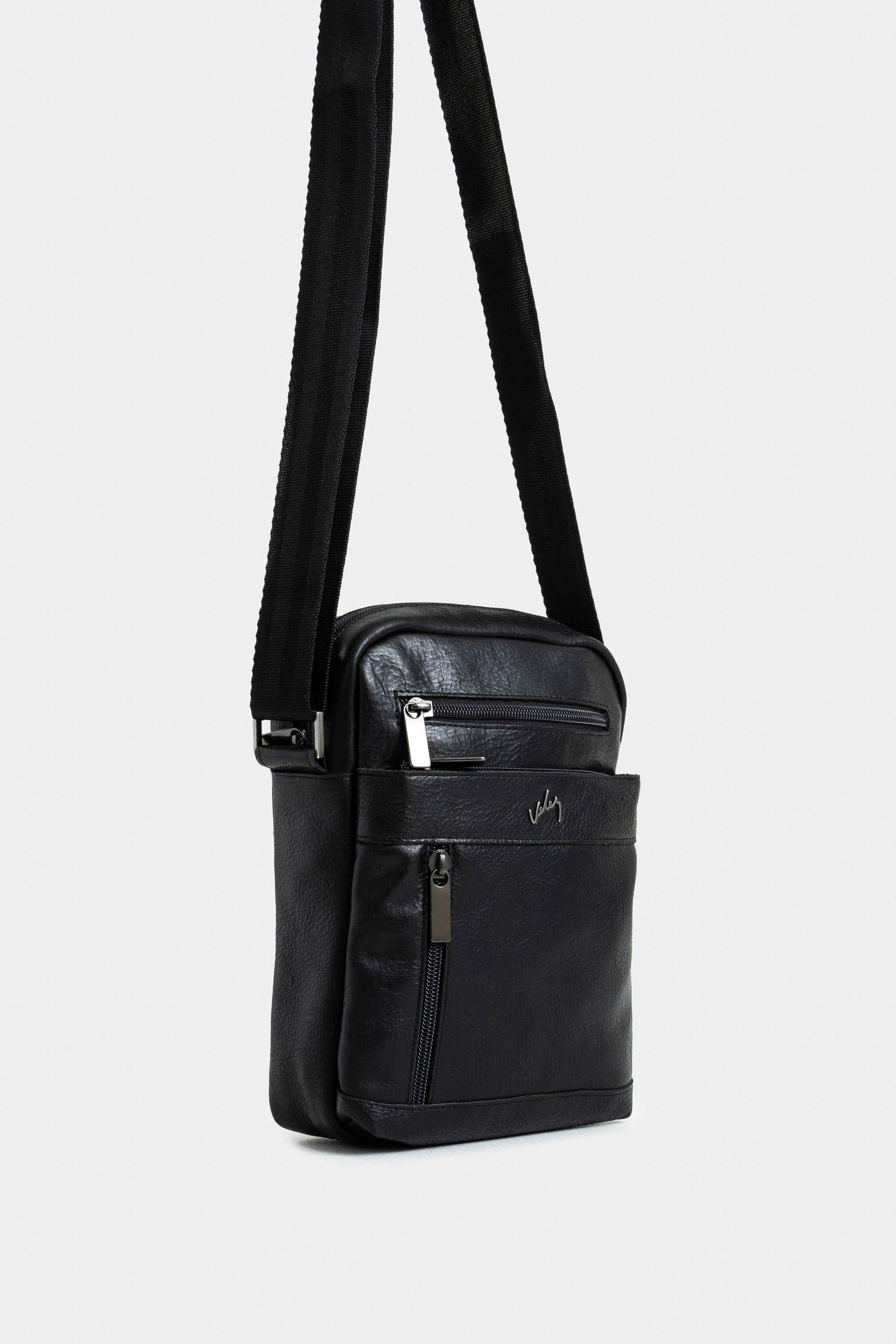 Manos libres grecia de cuero para hombre vintage Negro-1