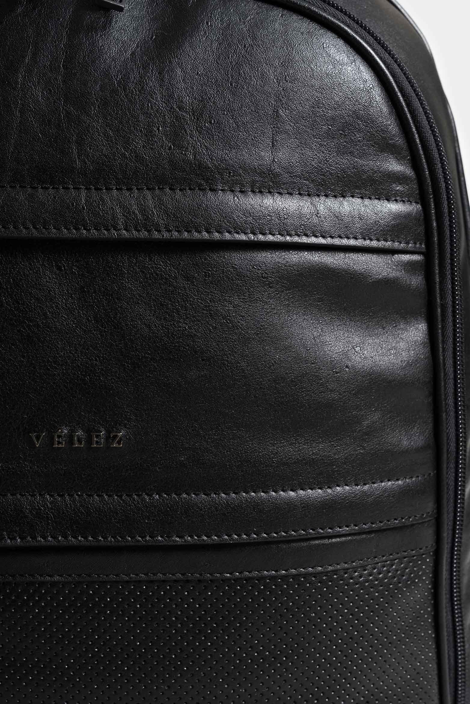 Morral waterproof 2 de cuero para hombre llera bidireccional negro-3