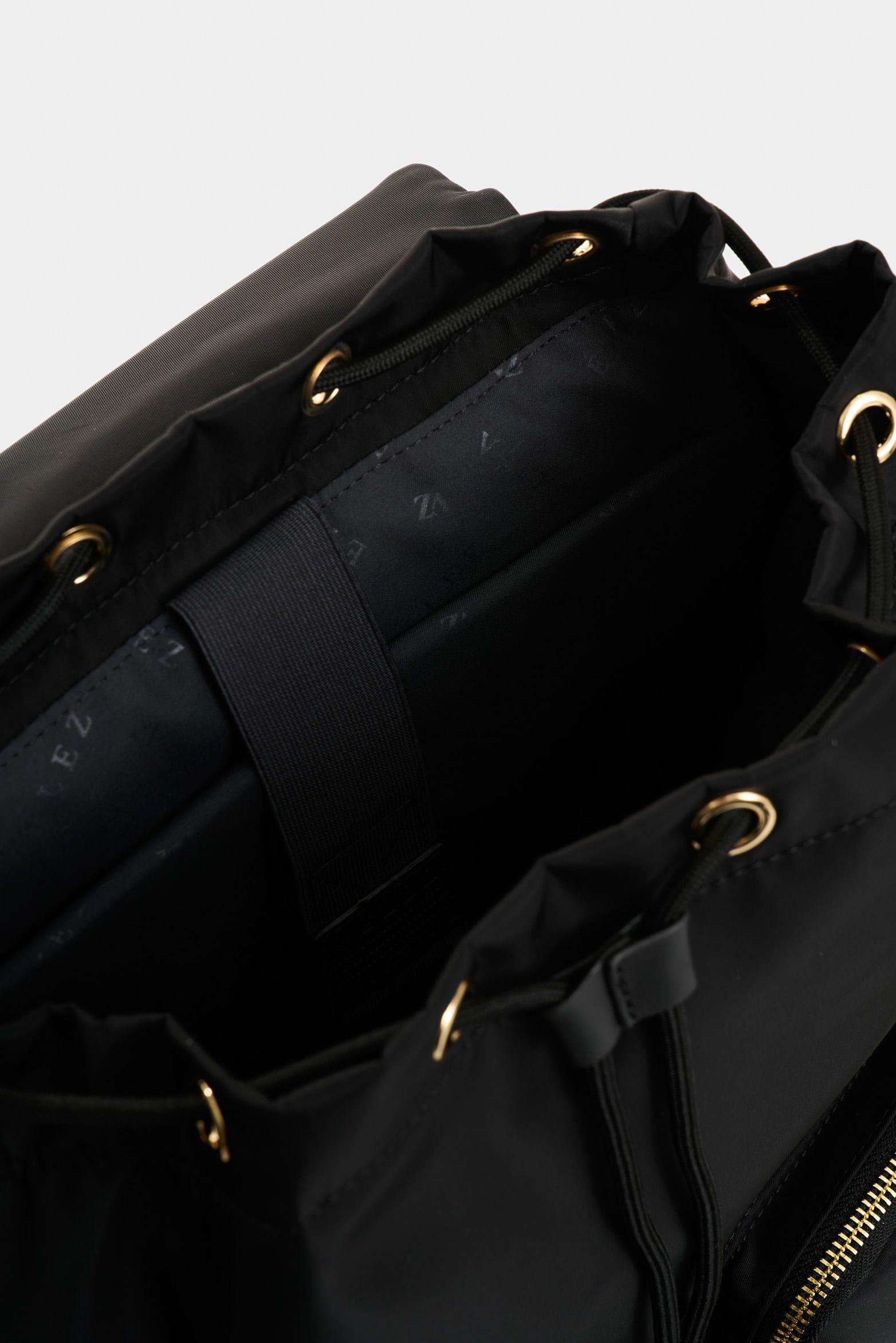 Vélez Tula Morral Orión De Lona Y Cuero Mujer Viajero Negro-4