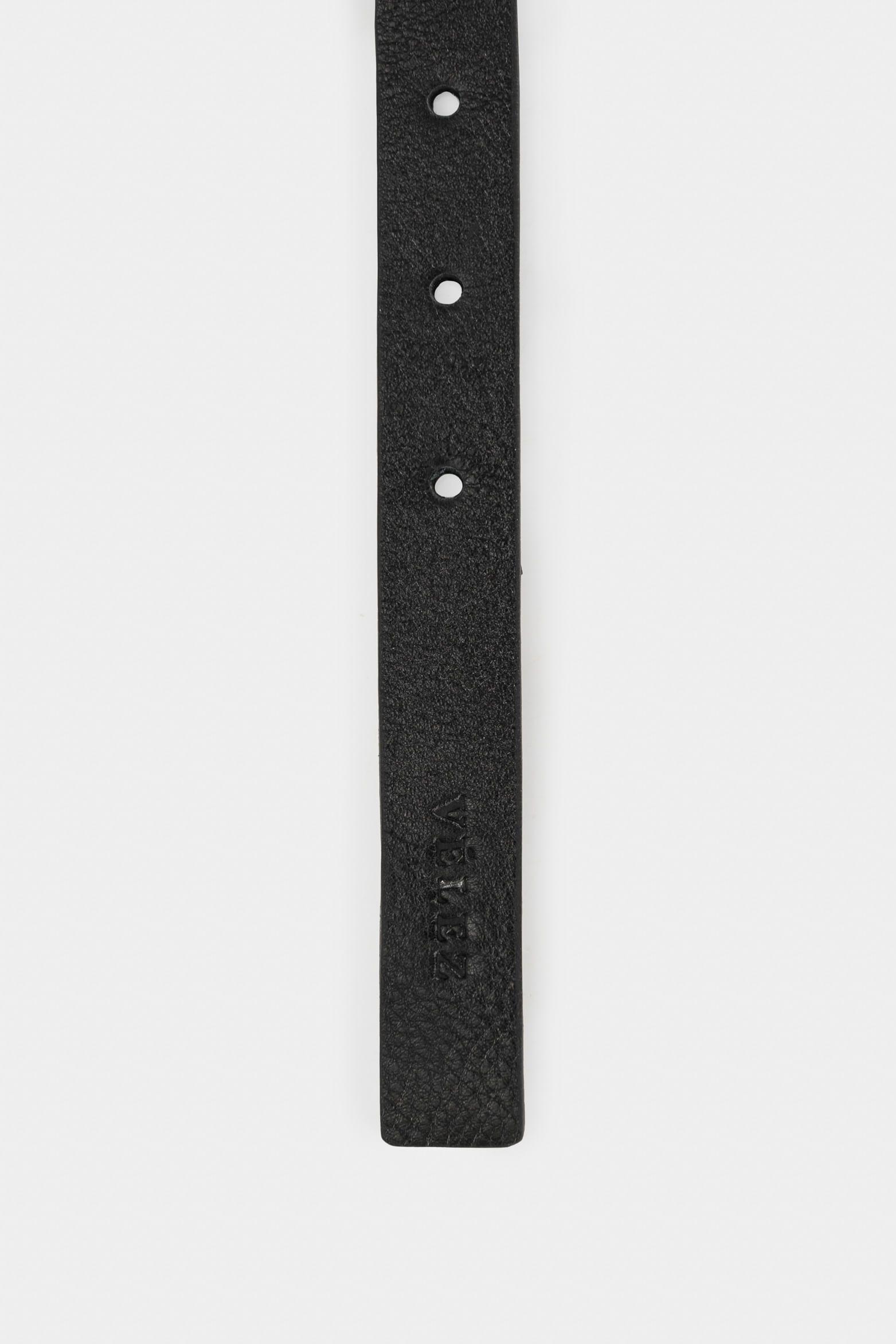 Cinturón doble faz taipei de cuero para mujer mezcla de texturas negro-3