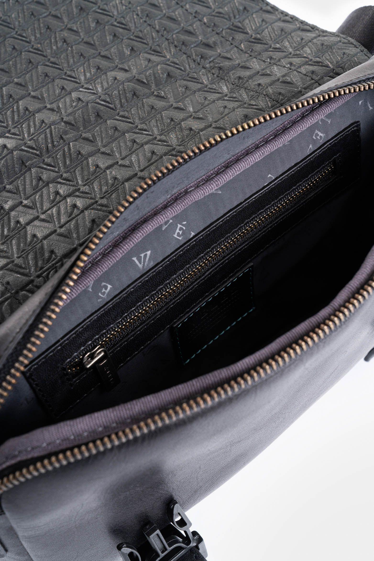 Vélez Manos Libres Alameda De Cuero  Hombre Artesanal Negro-5