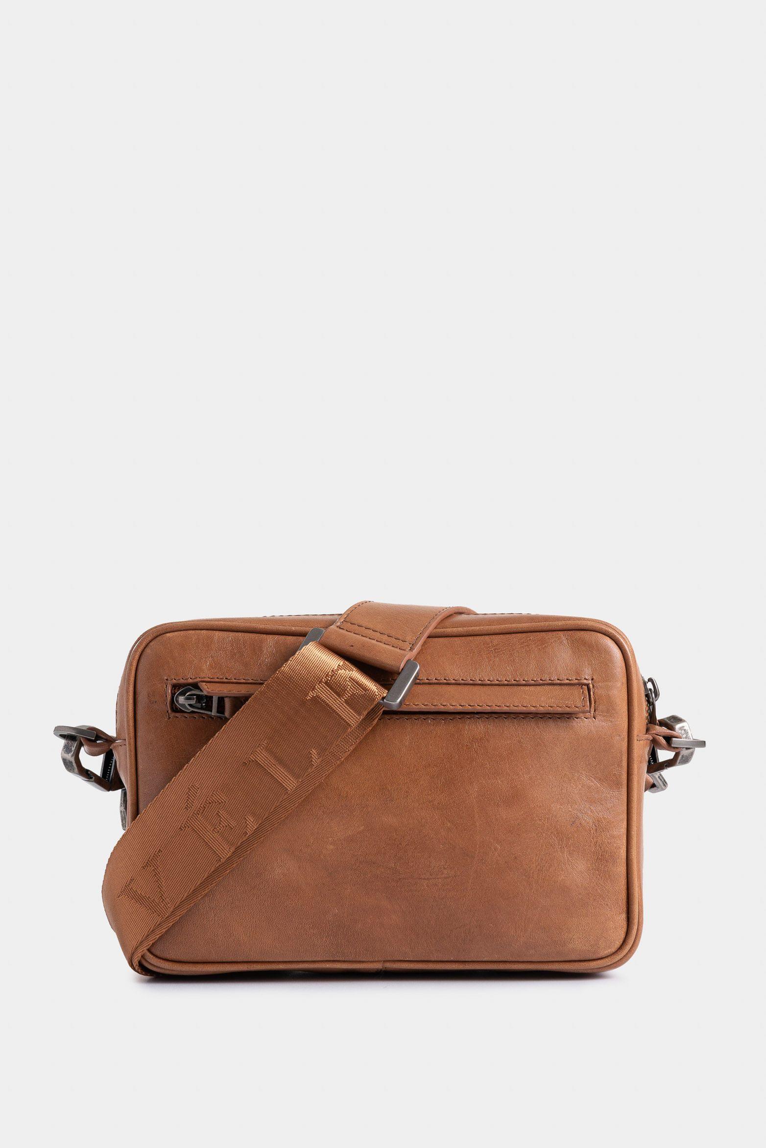 Manos libres Kansas 2 de cuero para hombre Slim Miel-2