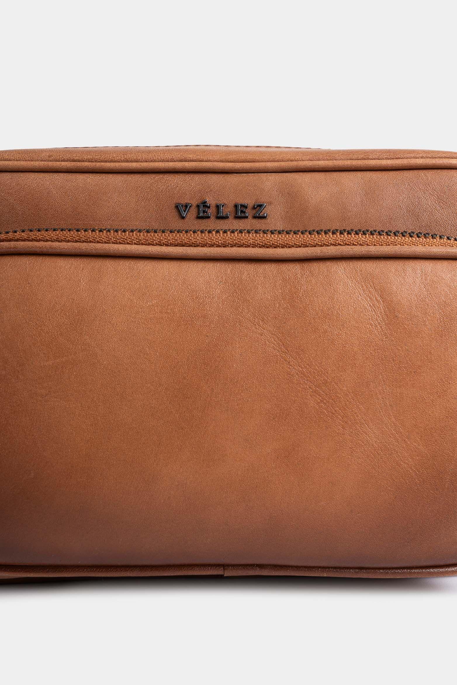 Manos libres Kansas 2 de cuero para hombre Slim Miel-3