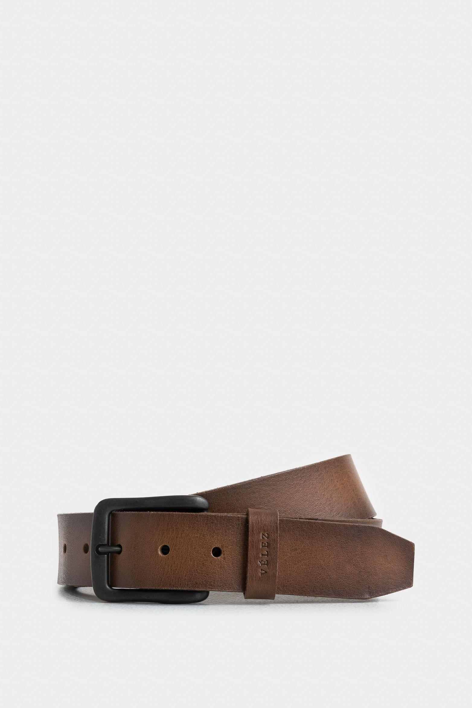 Vélez Cinturón Missouri De Cuero Hombre Efecto Vintage Miel-0