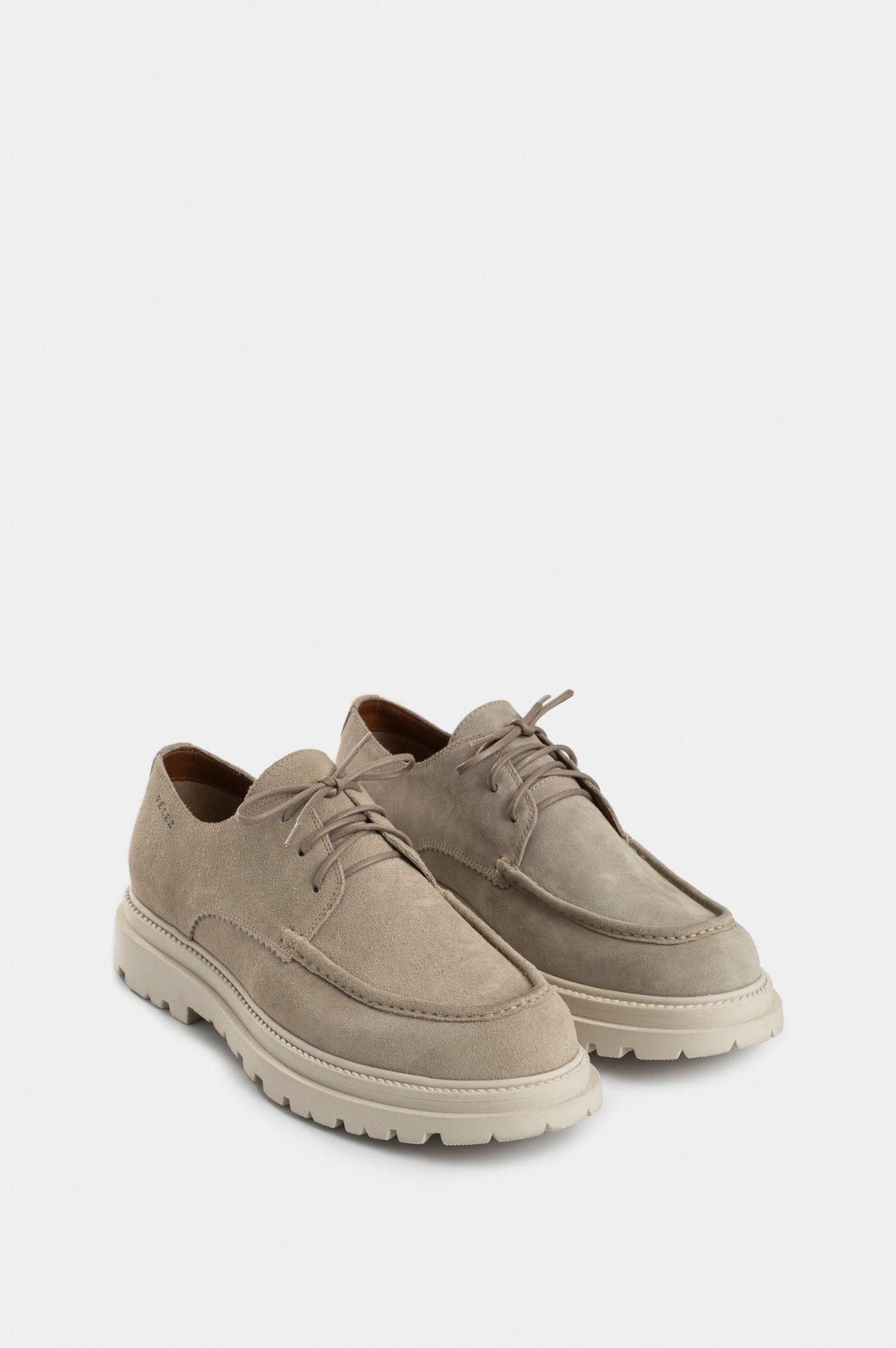 Vélez Zapatos Cordón Spoleto Cuero Gamuzado Hombre  Arena-1