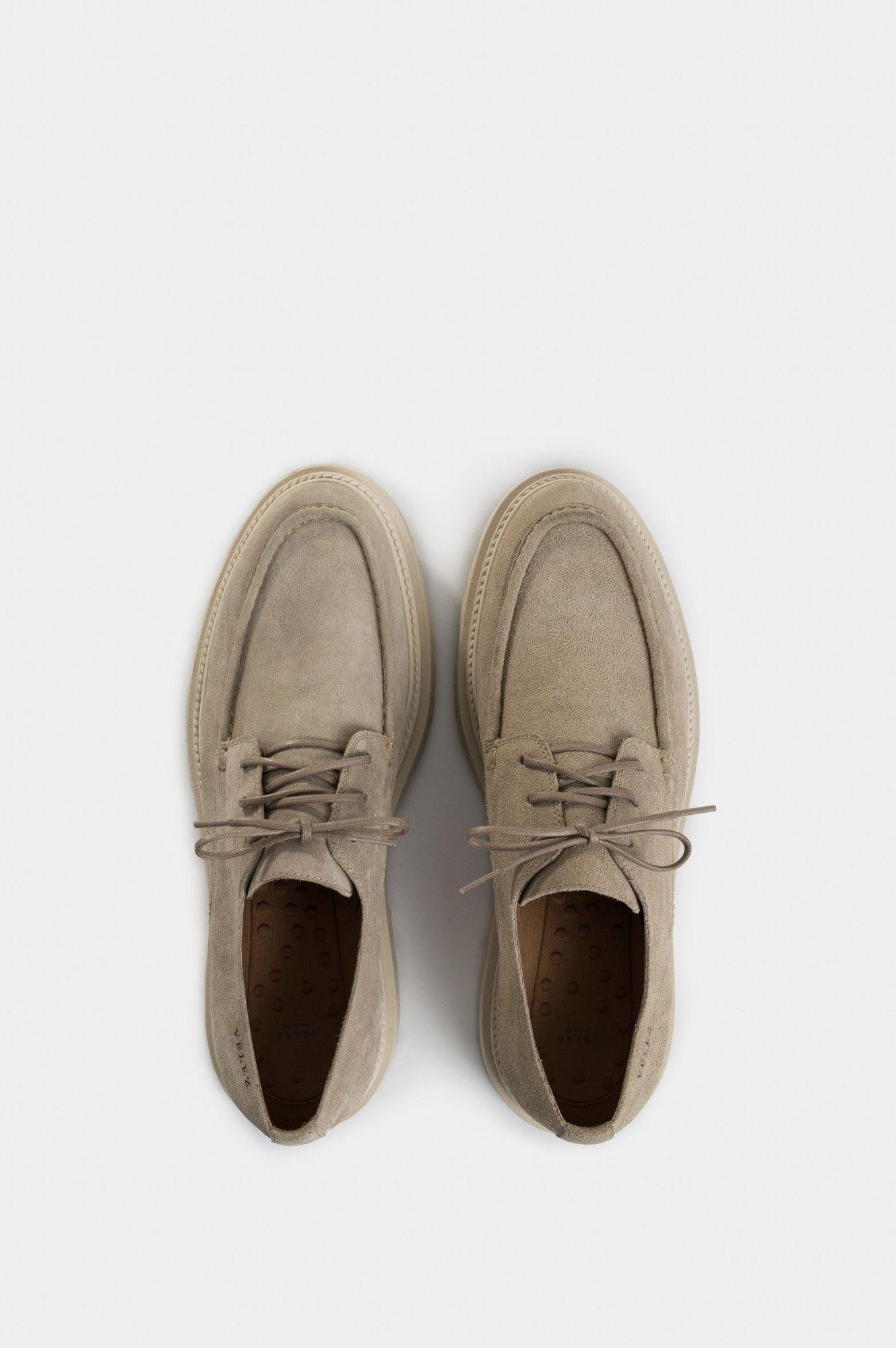 Vélez Zapatos Cordón Spoleto Cuero Gamuzado Hombre  Arena-3