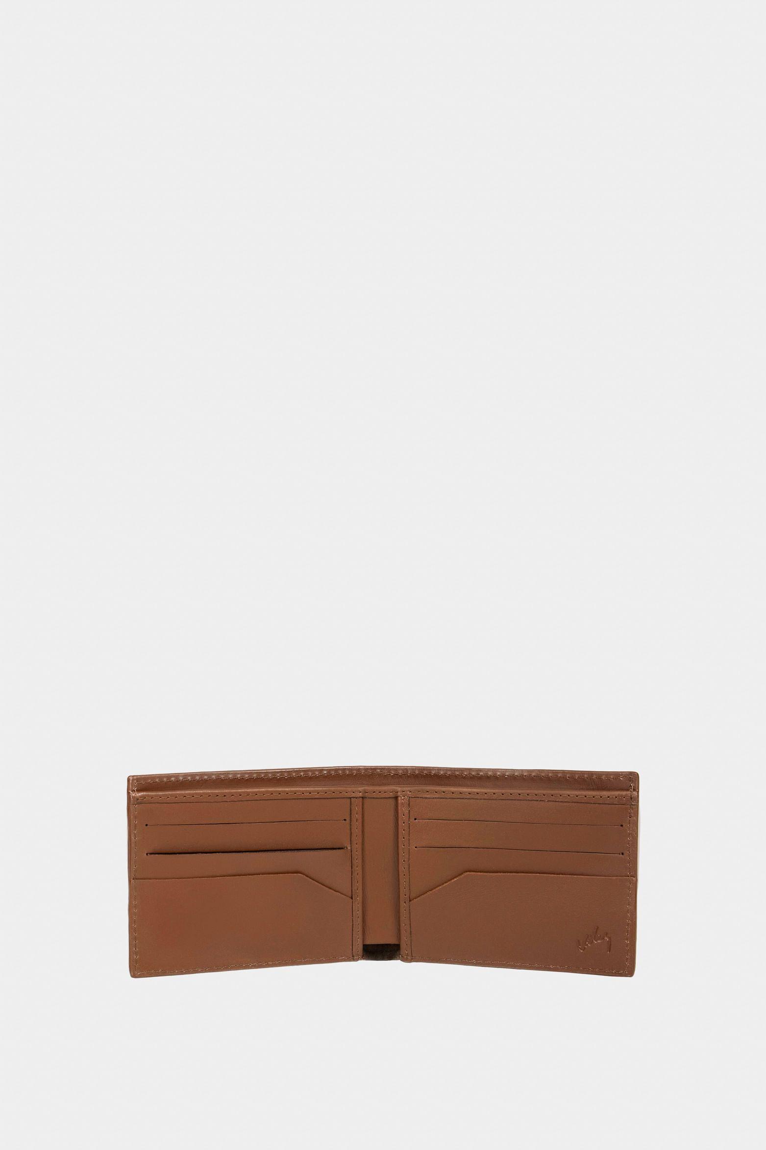 Billetera dante de cuero para hombre grabado placa lego miel-1