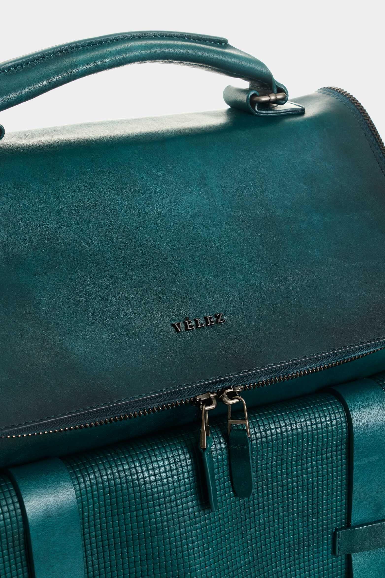 Vélez Morral De Cuero  Hombre New Archaeology Agua Marina-3